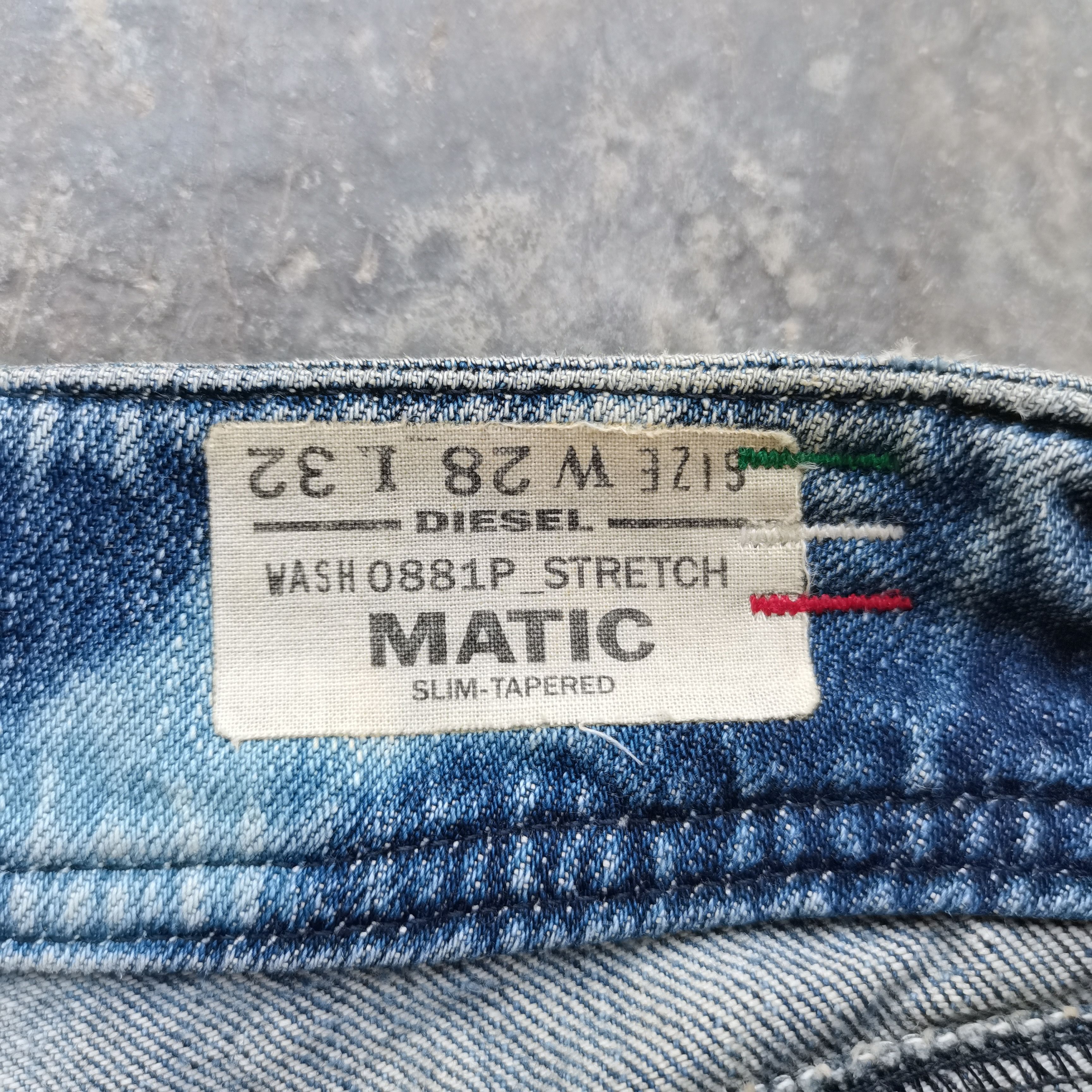 Diesel × Vintage Vintage🔥Diesel Trashed Acid Wash Denim Pants Made In ITALY Size 28" / US 6 / IT 42 - 16 Thumbnail
