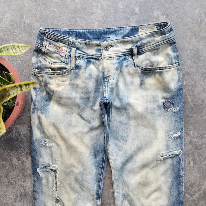 Diesel Vintage🔥Diesel Trashed Acid Wash Denim Pants Made In ITALY | Grailed