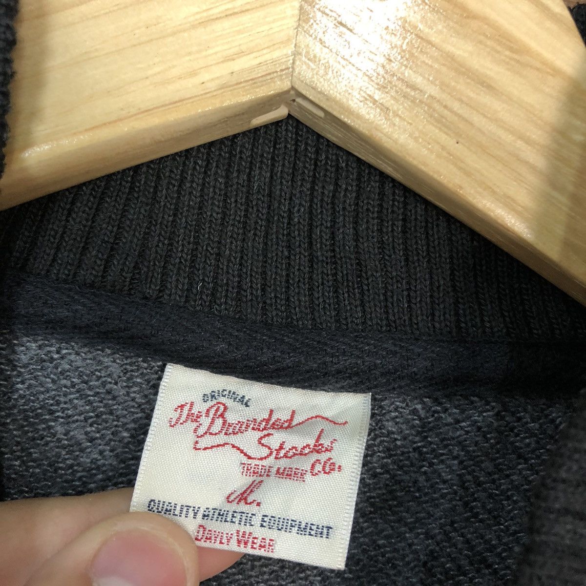 Japanese Brand The Branded Stack Grey Varsity Jacket #5596 Size M / US 6-8 / IT 42-44 - 11 Thumbnail