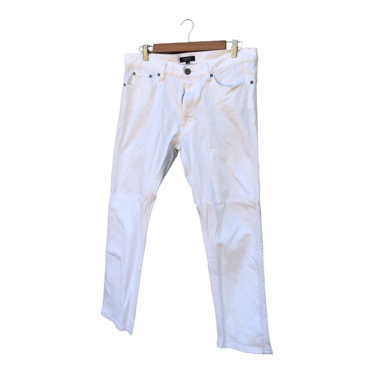 Black Label × Burberry Burberry Black Label Waist Pants White Color Size US 36 / EU 52 - 1 Thumbnail