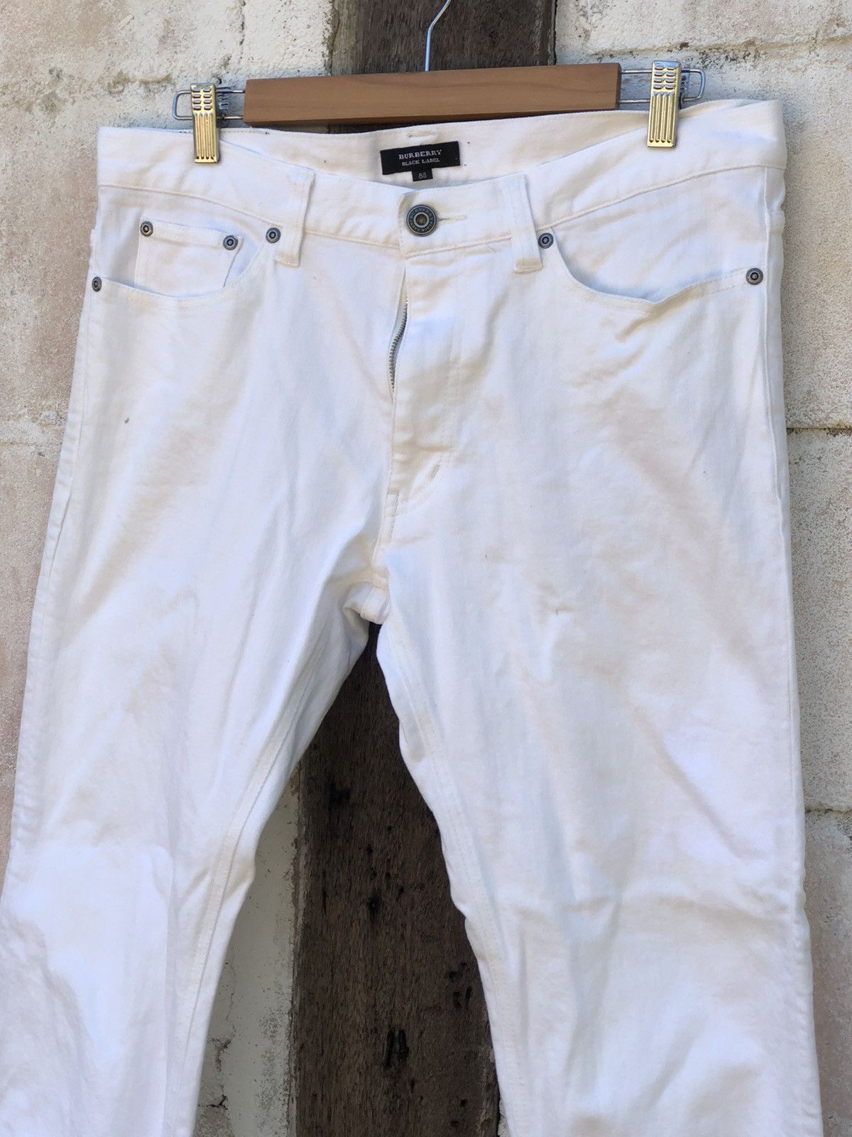 Black Label × Burberry Burberry Black Label Waist Pants White Color Size US 36 / EU 52 - 4 Thumbnail