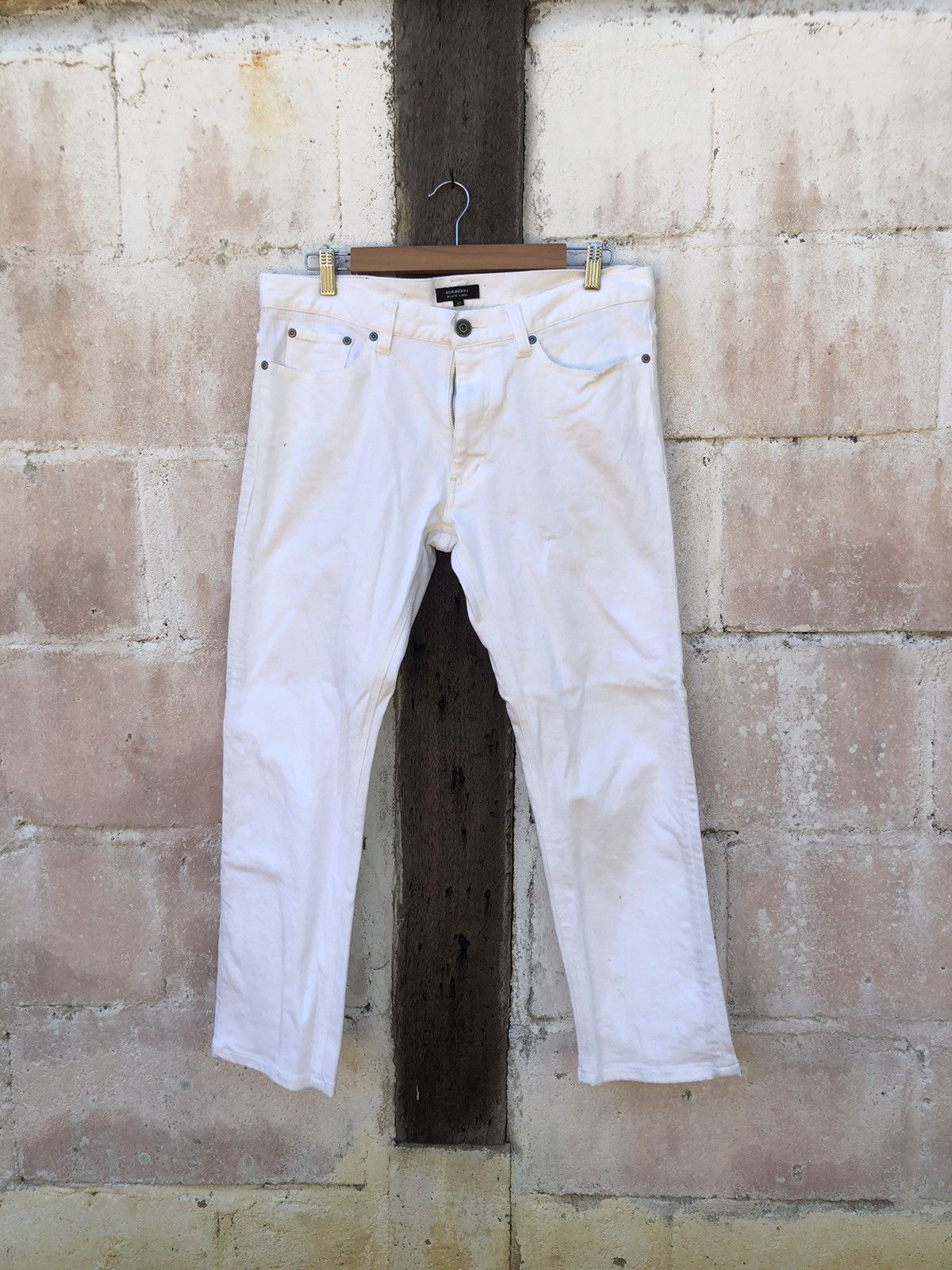 Black Label × Burberry Burberry Black Label Waist Pants White Color Size US 36 / EU 52 - 3 Thumbnail