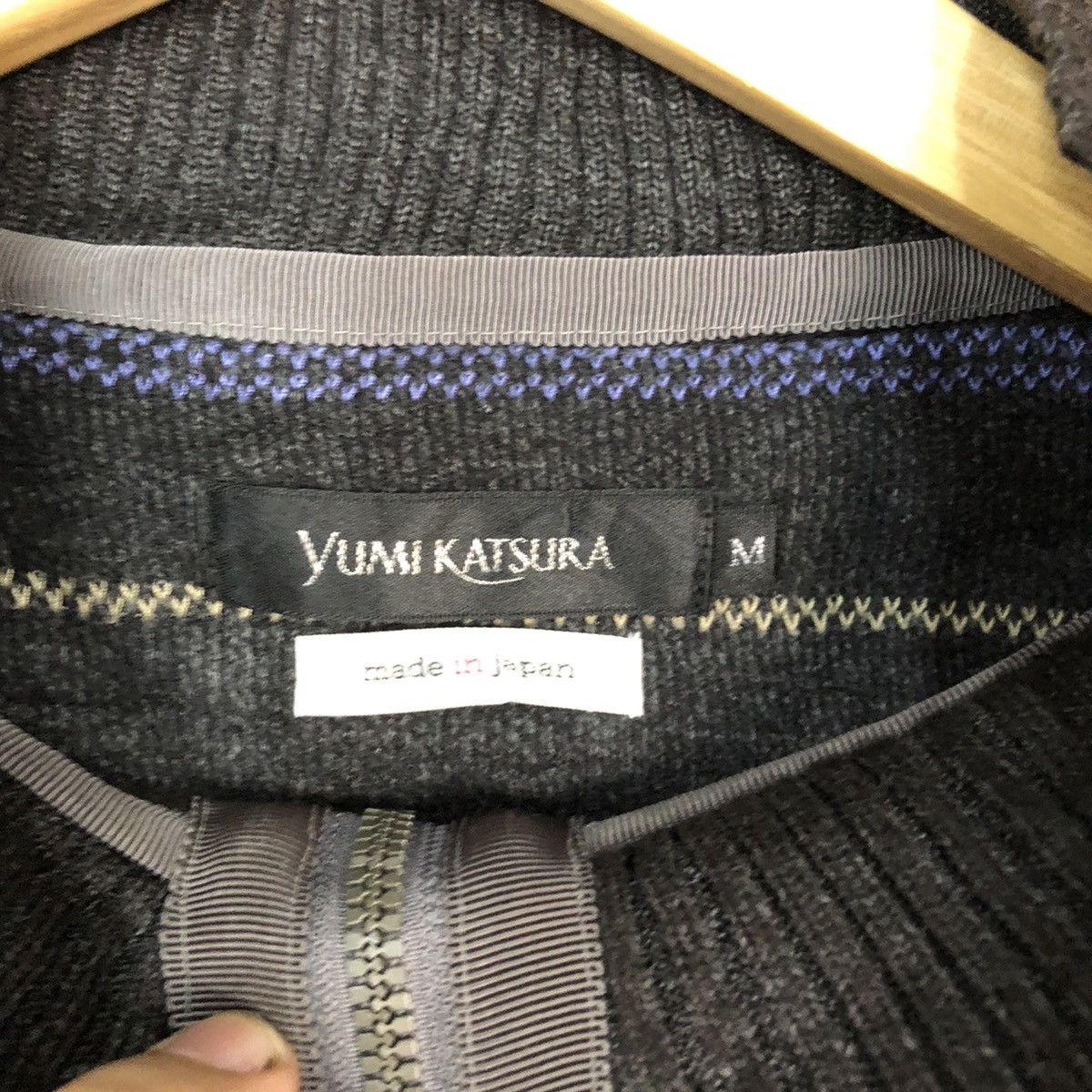 Japanese Brand × Solid and Striped Yumi Katsura Black Stripe Pocket Sweatshirt #5637 Size US M / EU 48-50 / 2 - 8 Thumbnail