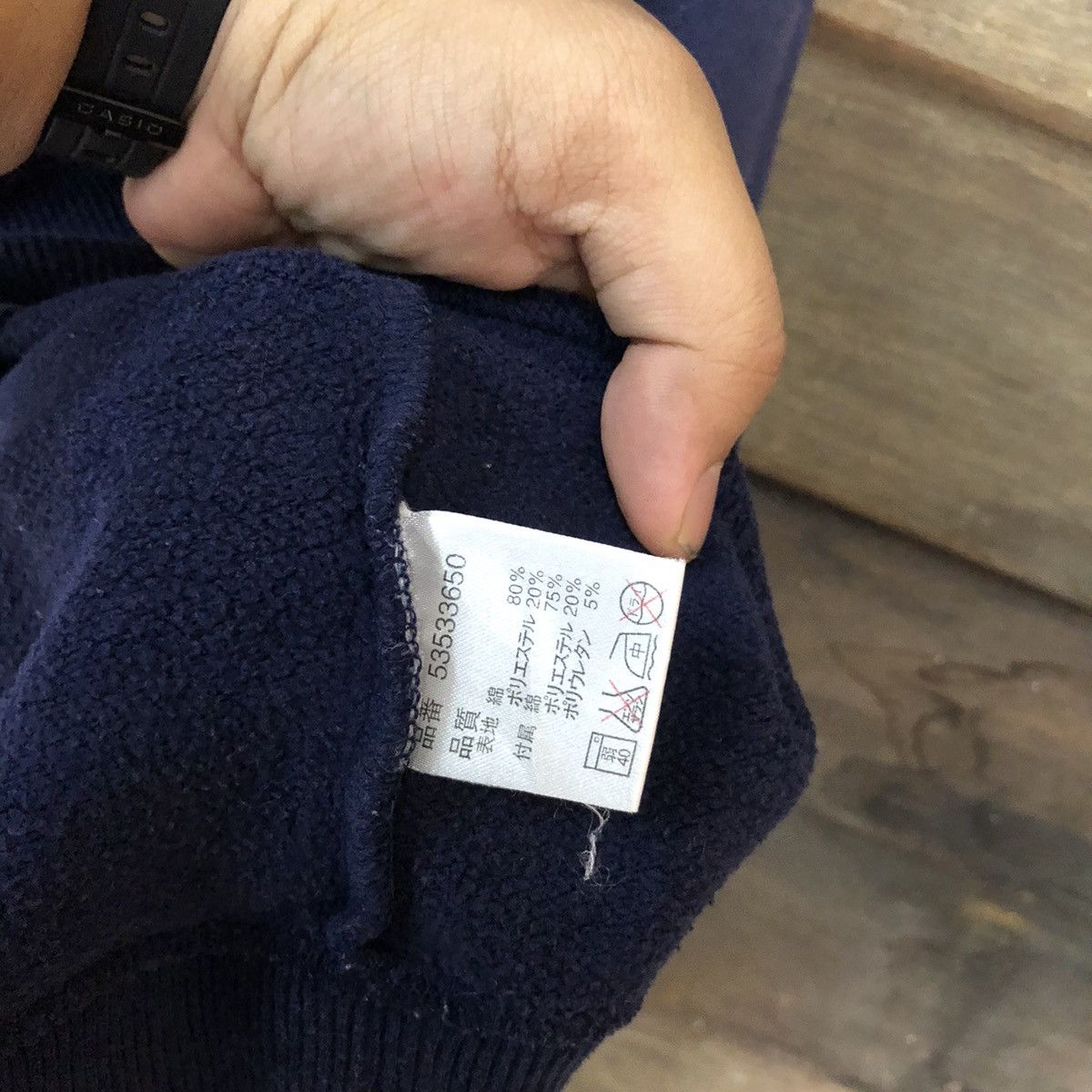 Japanese Brand × Vintage Wave Ranch surf Dark Blue Sweatshirt #5610 Size US M / EU 48-50 / 2 - 10 Thumbnail