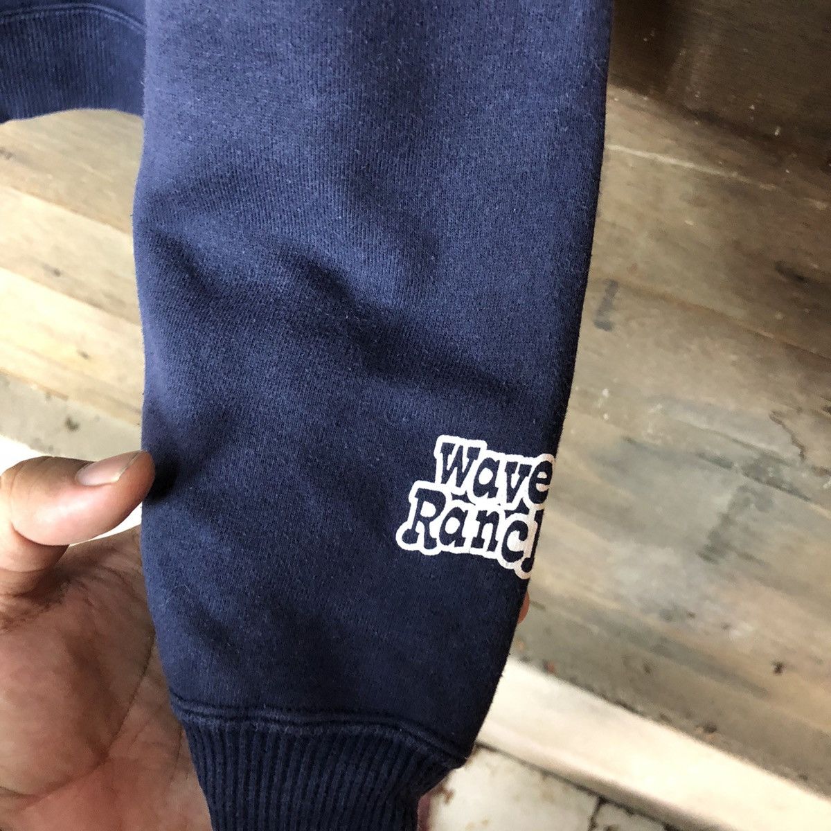 Japanese Brand × Vintage Wave Ranch surf Dark Blue Sweatshirt #5610 Size US M / EU 48-50 / 2 - 8 Thumbnail