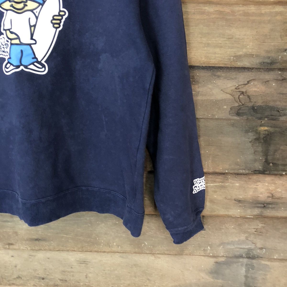 Japanese Brand × Vintage Wave Ranch surf Dark Blue Sweatshirt #5610 Size US M / EU 48-50 / 2 - 5 Thumbnail