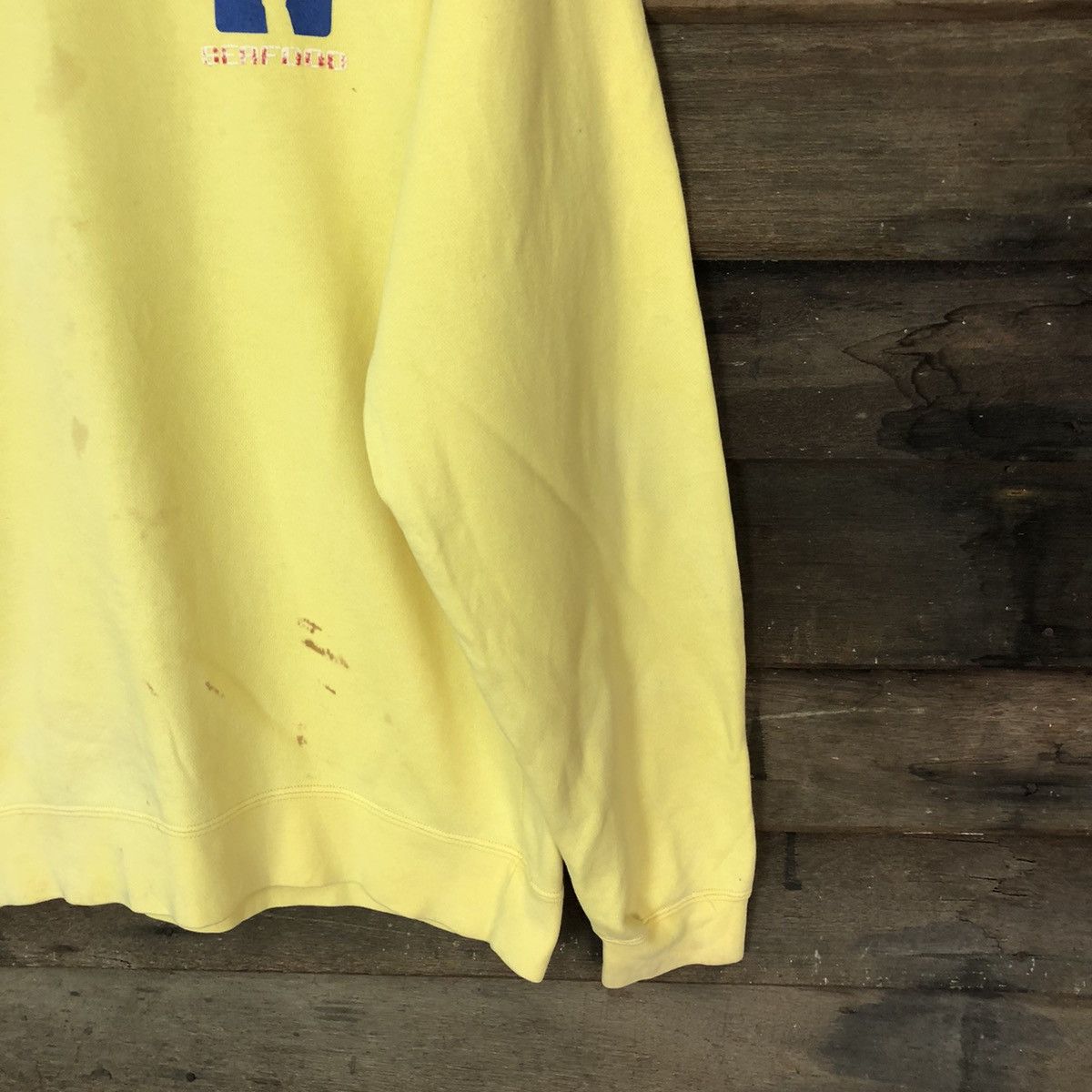 Vintage Seafood surf vintage Yellow Sweatshirt #5616 Size US M / EU 48-50 / 2 - 10 Thumbnail