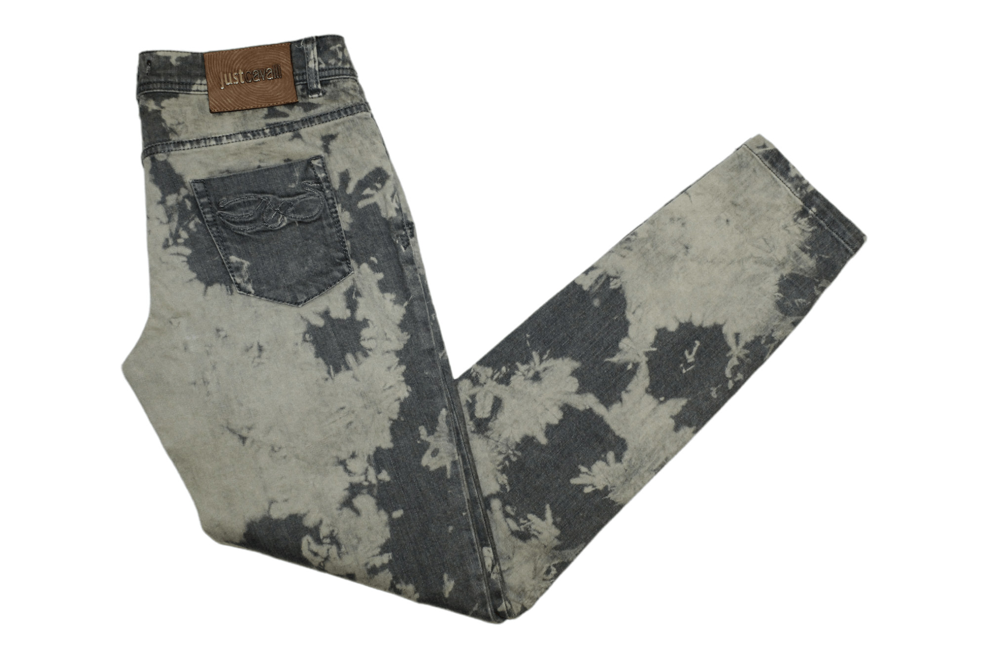 Just Cavalli Just Cavalli Dyed Fabric Stretch Denim Skinny Jeans Size US 31 - 1 Thumbnail