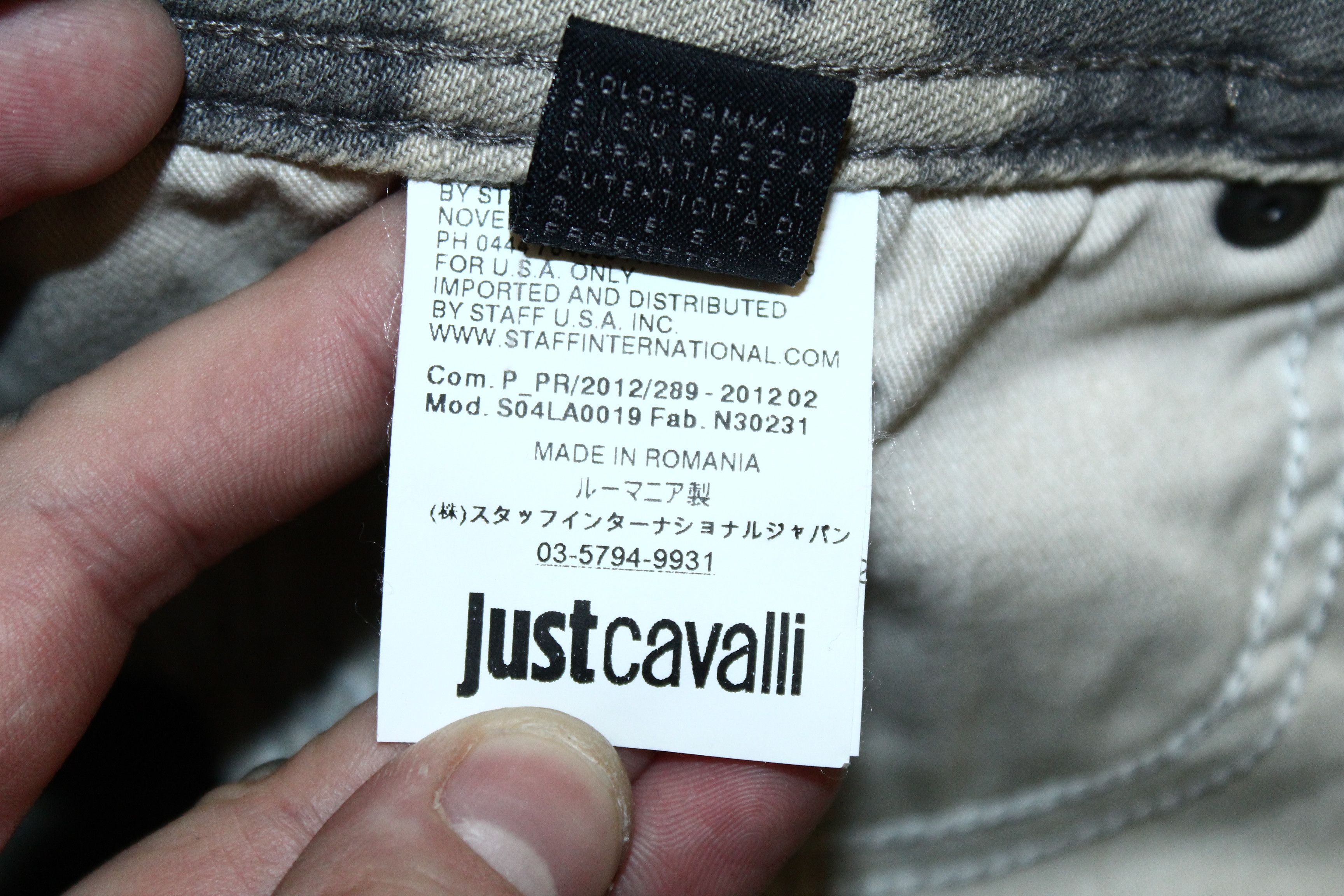 Just Cavalli Just Cavalli Dyed Fabric Stretch Denim Skinny Jeans Size US 31 - 6 Thumbnail