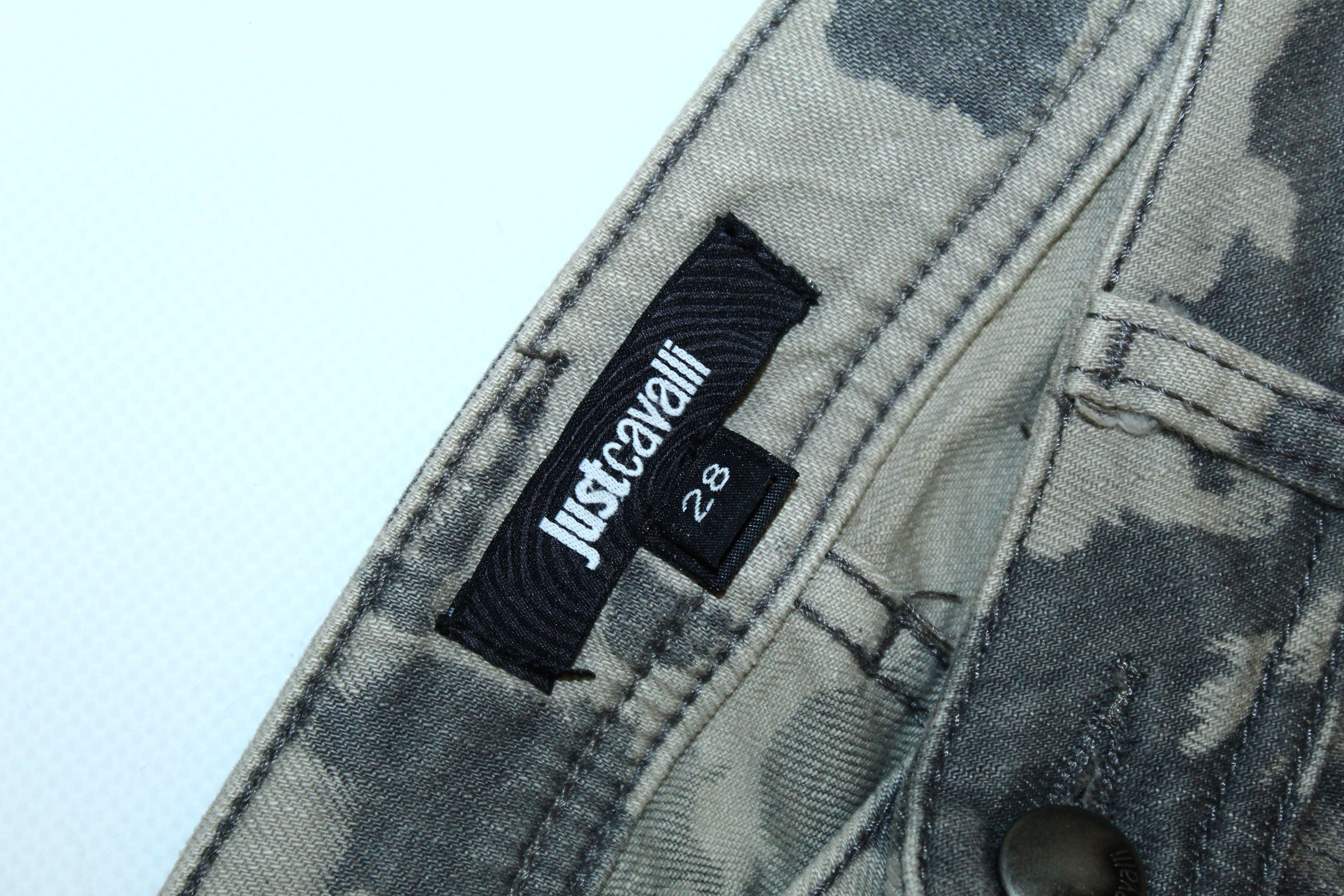Just Cavalli Just Cavalli Dyed Fabric Stretch Denim Skinny Jeans Size US 31 - 4 Thumbnail