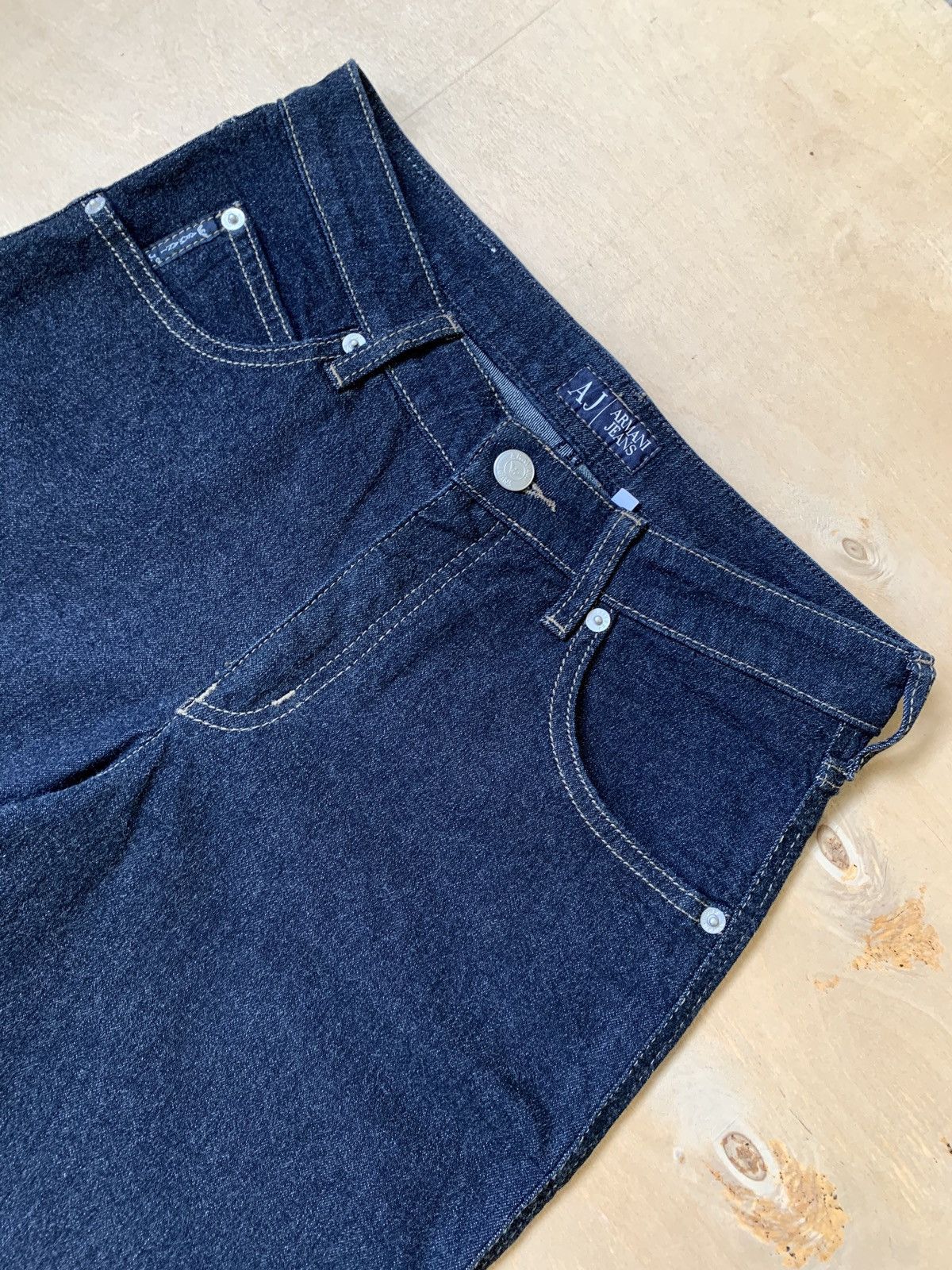 Armani Armani Jeans Indigo Denim 008 Series Flared Jeans Size US 28 / EU 44 - 6 Thumbnail