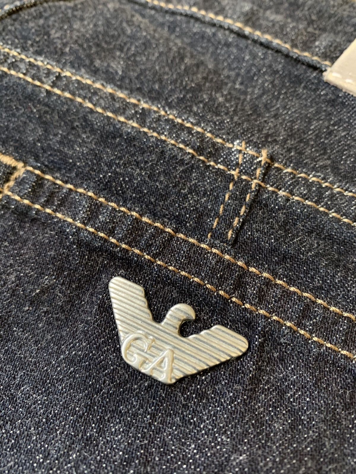 Armani Armani Jeans Indigo Denim 008 Series Flared Jeans Size US 28 / EU 44 - 16 Thumbnail