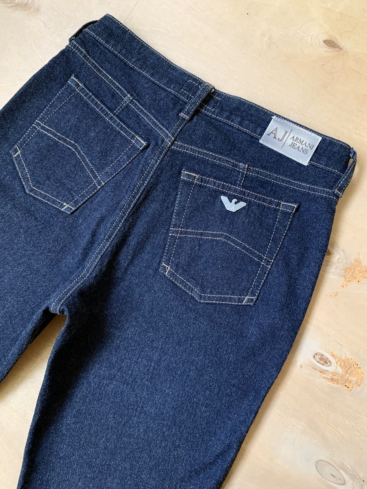 Armani Armani Jeans Indigo Denim 008 Series Flared Jeans Size US 28 / EU 44 - 15 Thumbnail