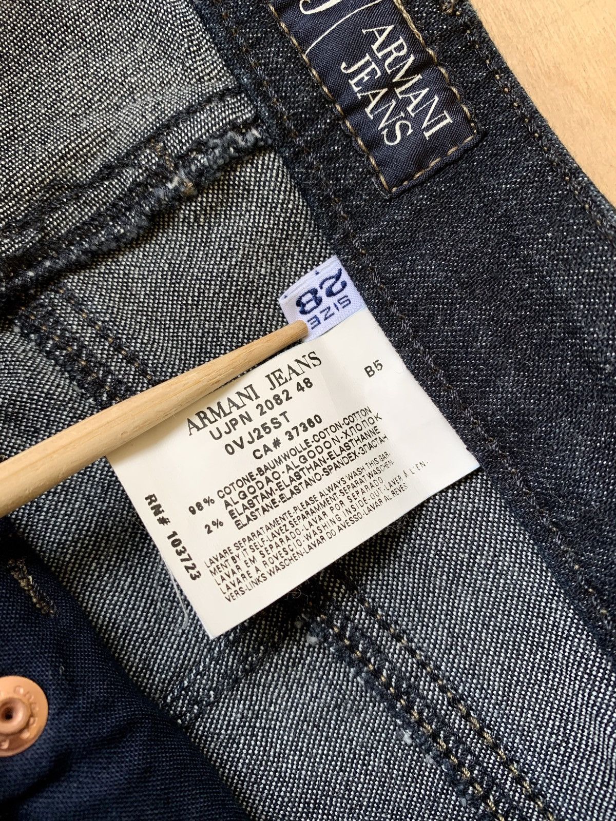 Armani Armani Jeans Indigo Denim 008 Series Flared Jeans Size US 28 / EU 44 - 13 Thumbnail