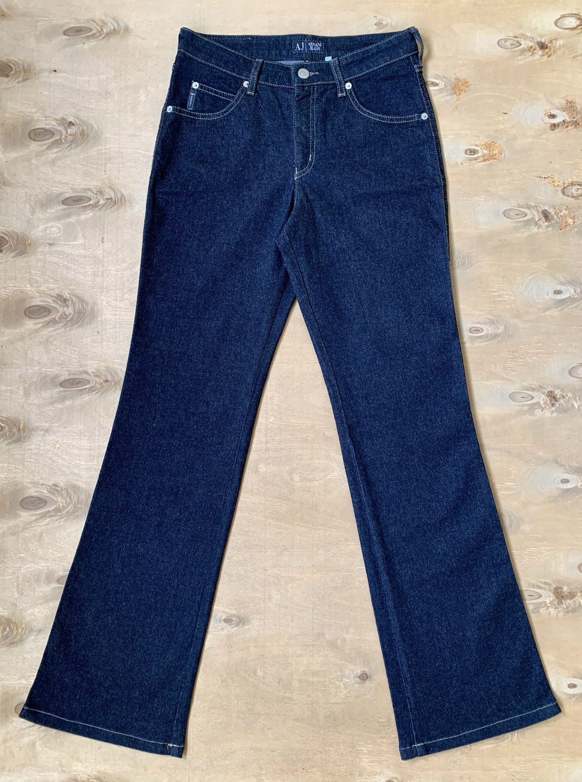 Armani Armani Jeans Indigo Denim 008 Series Flared Jeans Size US 28 / EU 44 - 5 Thumbnail