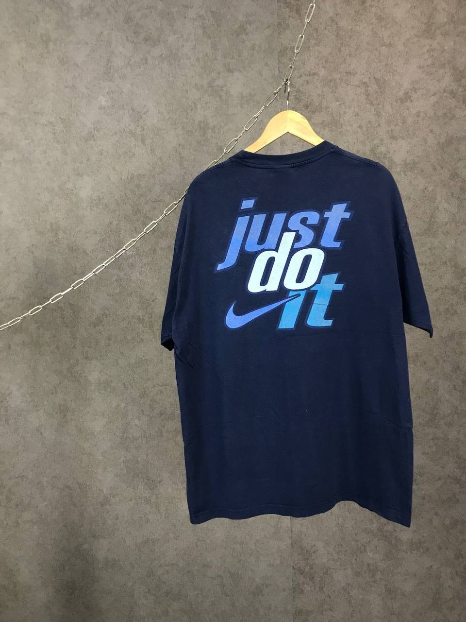 Nike Nike Just Do It vintage big logo center logo tee Size US XL / EU 56 / 4 - 1 Thumbnail
