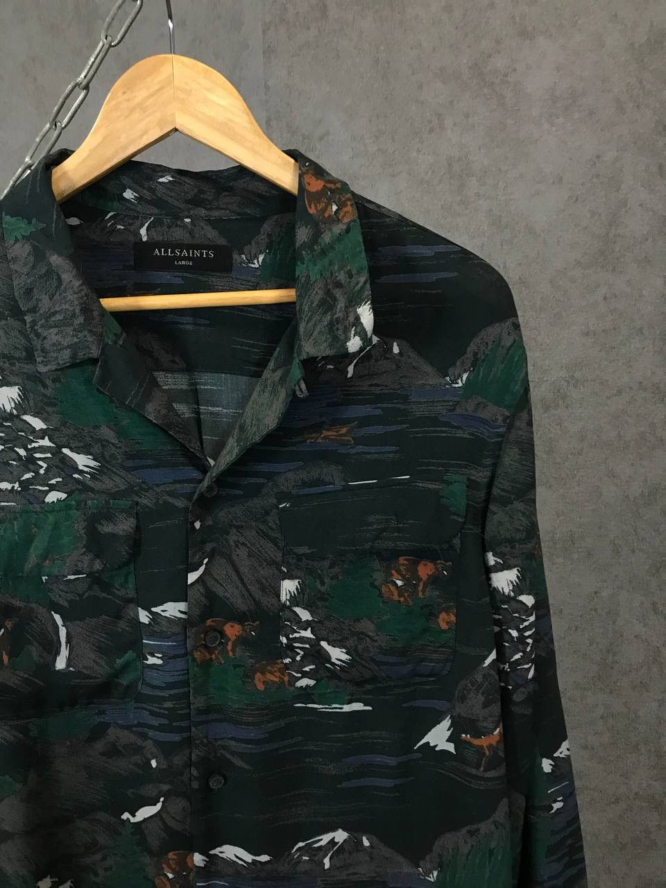 Allsaints Allsaints crazy overprinted shirt Size US L / EU 52-54 / 3 - 2 Thumbnail