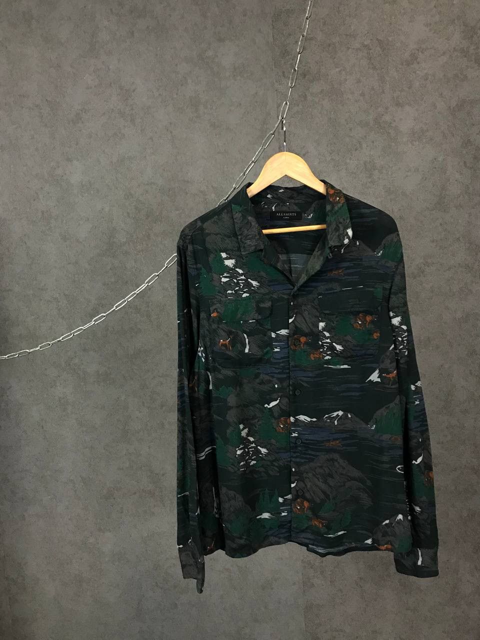 Allsaints Allsaints crazy overprinted shirt Size US L / EU 52-54 / 3 - 1 Thumbnail