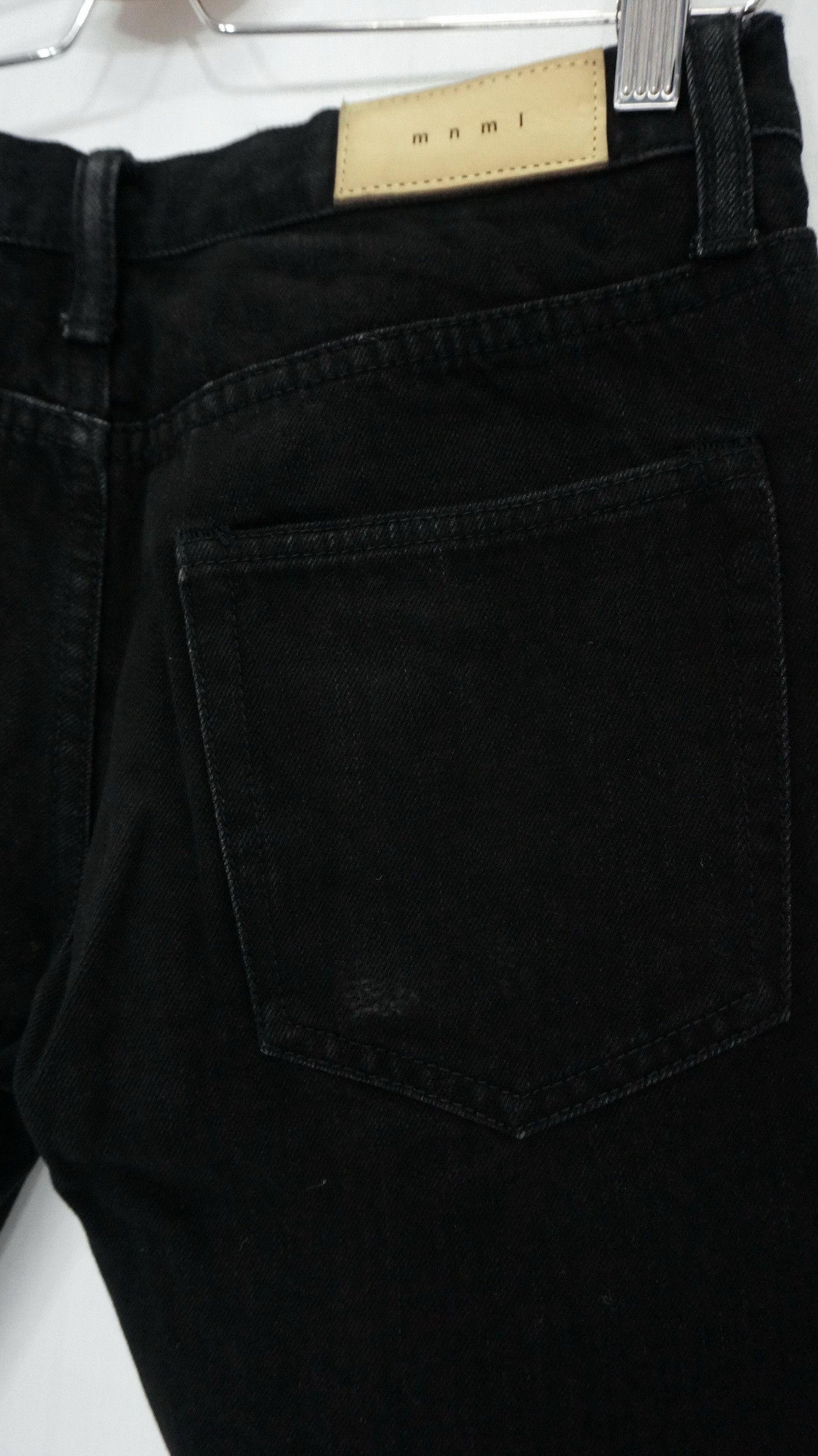 MNML 🔥 MNML Blown Knee Black Crash Denim Size US 29 - 8 Thumbnail