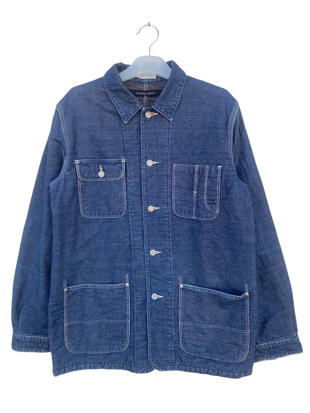 Japanese Brand VINTAGE GENERAL SUPPLIES WORKER CHORE JACKET Size US L / EU 52-54 / 3 - 1 Thumbnail