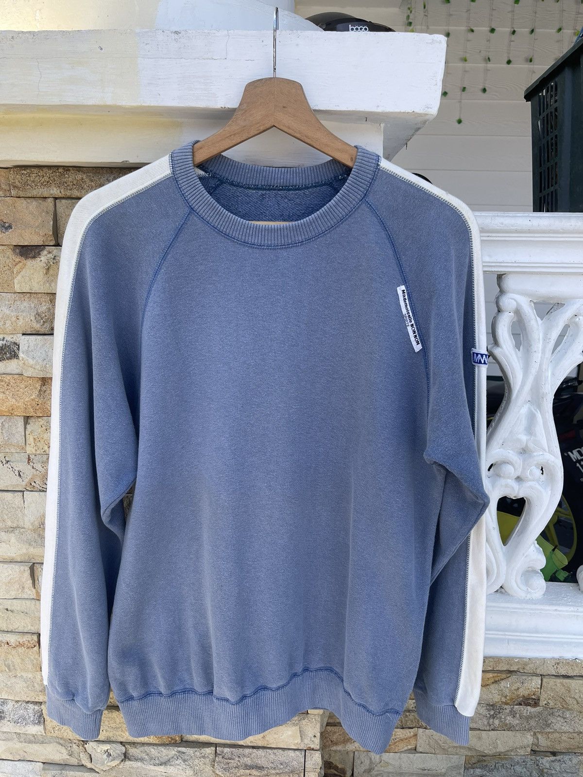 Issey Miyake Rare🔥Vtg FADED MADEMOISELLENONON Sweatshirt Size US L / EU 52-54 / 3 - 2 Thumbnail
