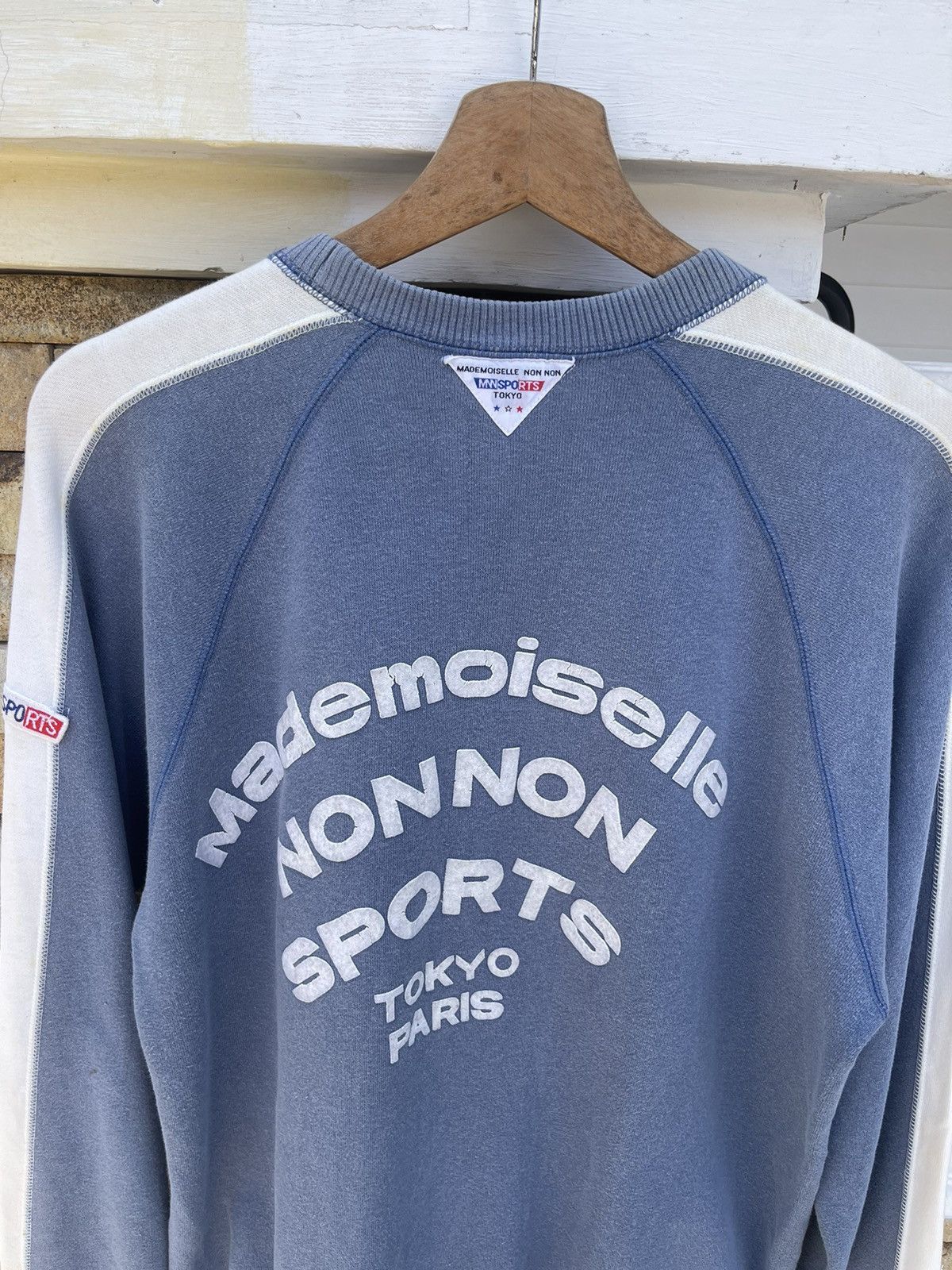 Issey Miyake Rare🔥Vtg FADED MADEMOISELLENONON Sweatshirt Size US L / EU 52-54 / 3 - 3 Thumbnail