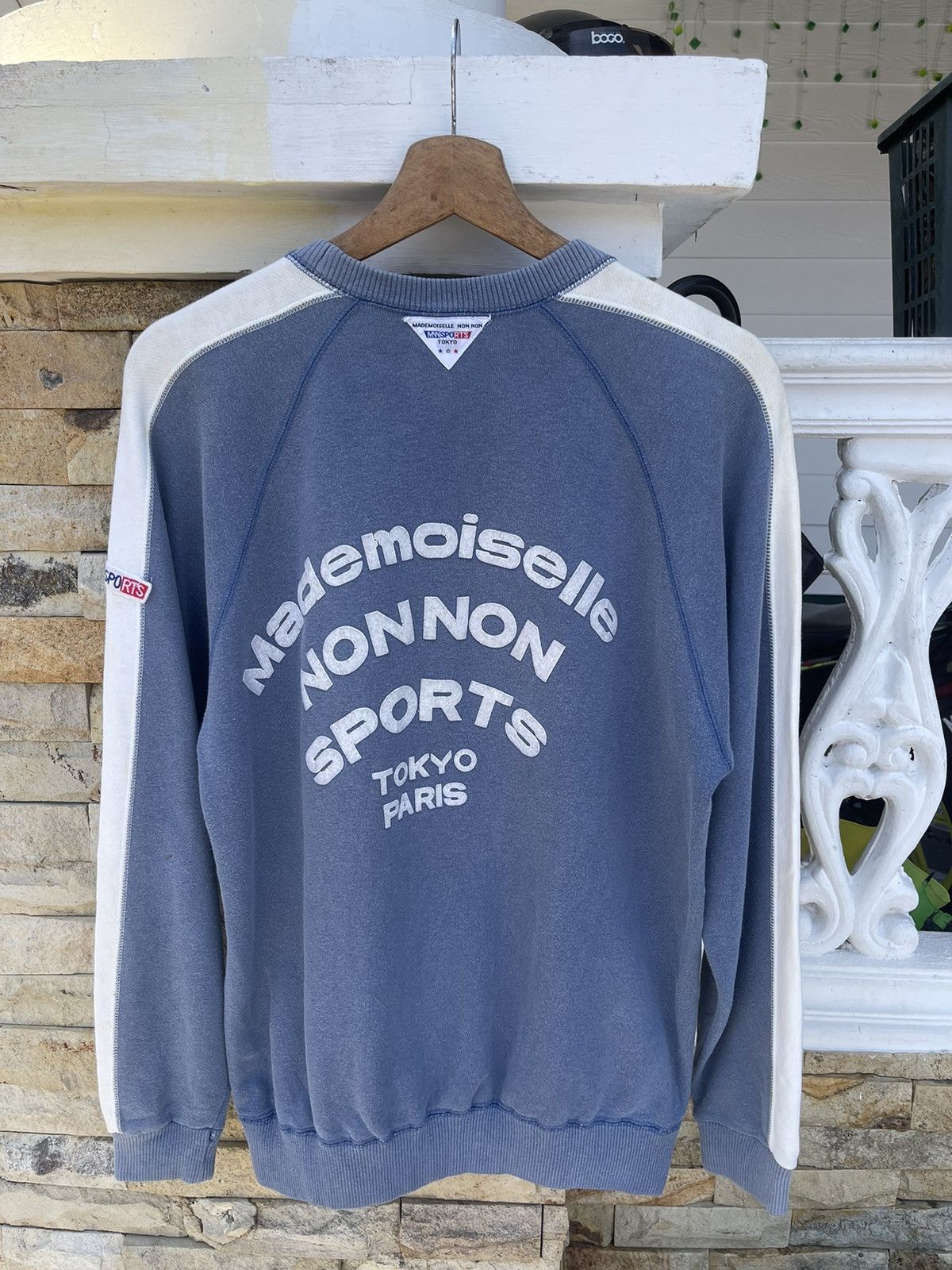 Issey Miyake Rare🔥Vtg FADED MADEMOISELLENONON Sweatshirt Size US L / EU 52-54 / 3 - 1 Thumbnail