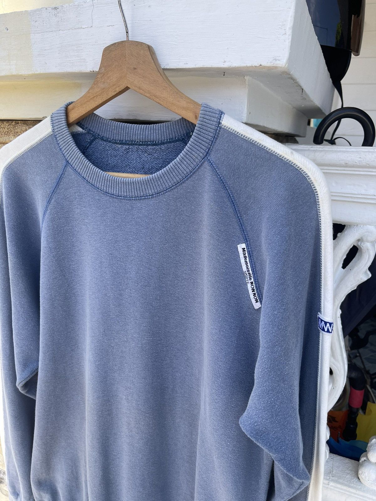 Issey Miyake Rare🔥Vtg FADED MADEMOISELLENONON Sweatshirt Size US L / EU 52-54 / 3 - 4 Thumbnail