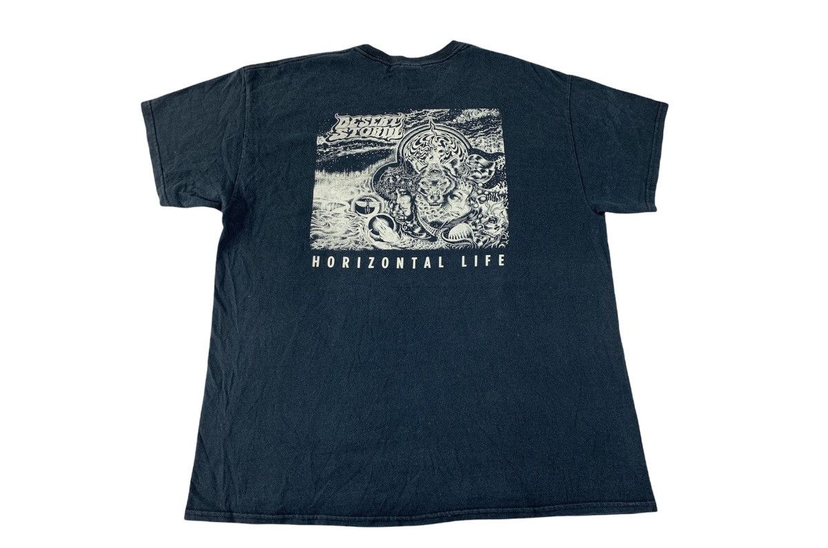 Band Tees Desert Storm Horizontal Life Band Psychedelic Design Tee Size US XL / EU 56 / 4 - 1 Thumbnail