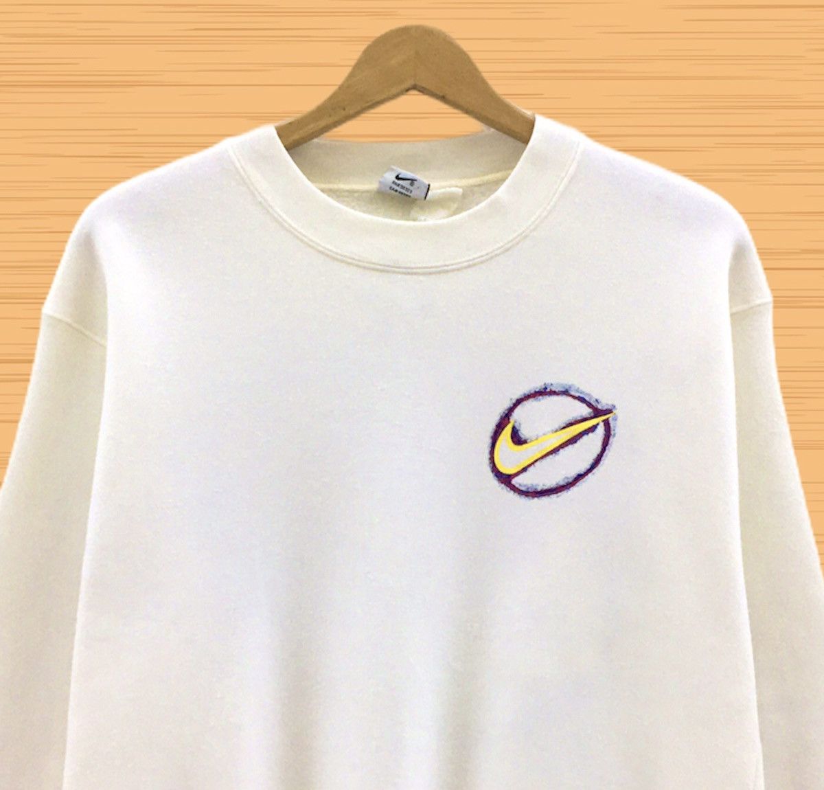 Nike Vintage 90s Nike Swoosh Crewneck Sweatshirt Big Logo Size US M / EU 48-50 / 2 - 6 Thumbnail