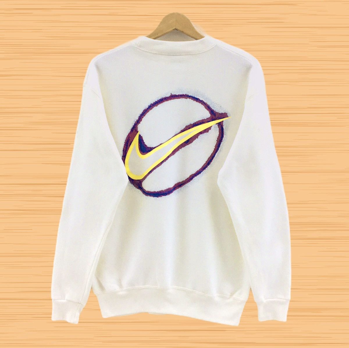 Nike Vintage 90s Nike Swoosh Crewneck Sweatshirt Big Logo Size US M / EU 48-50 / 2 - 3 Thumbnail