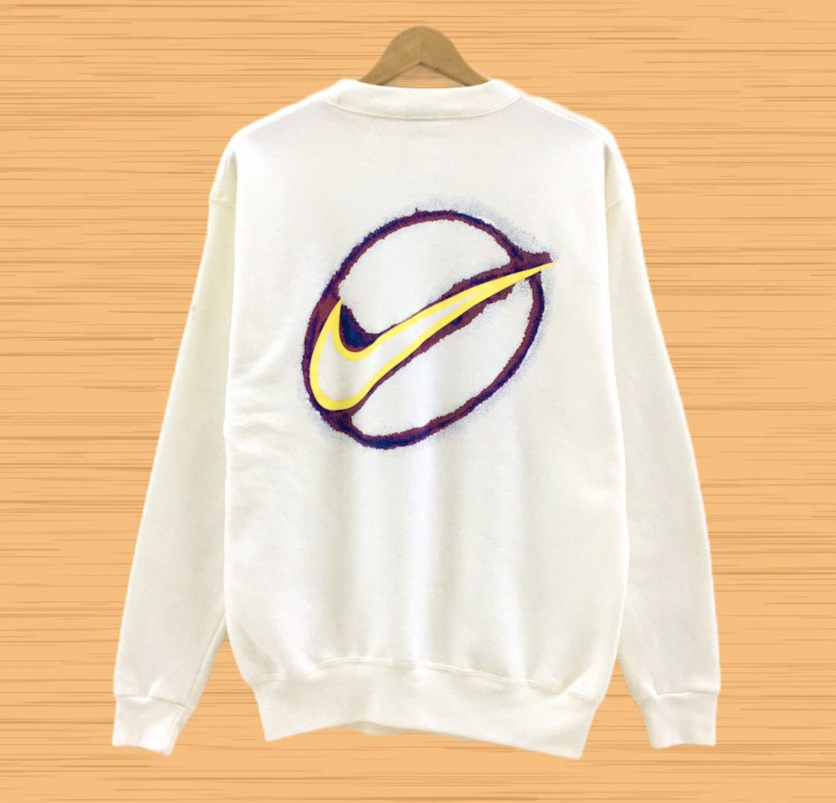 Nike Vintage 90s Nike Swoosh Crewneck Sweatshirt Big Logo Size US M / EU 48-50 / 2 - 1 Thumbnail