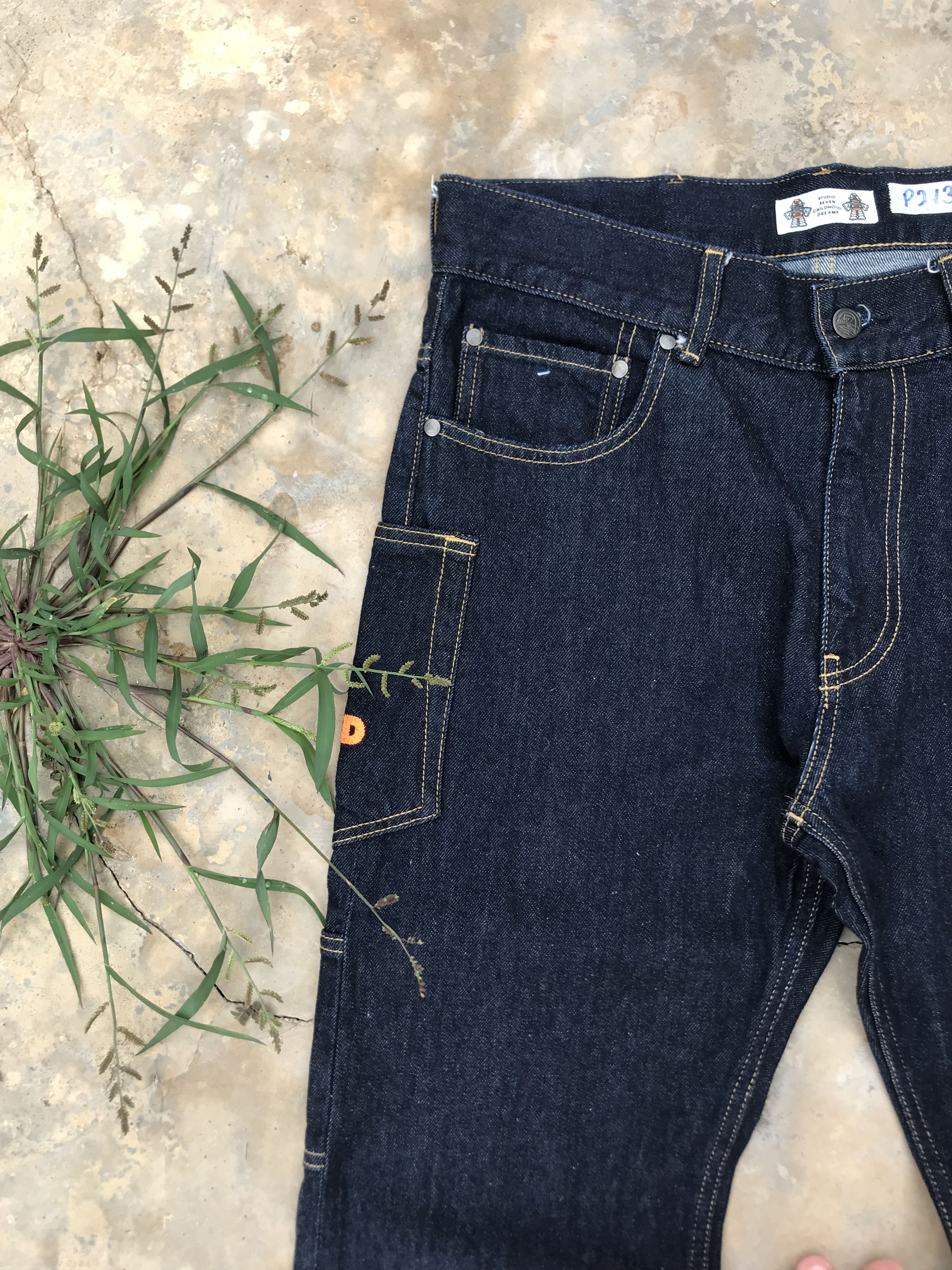Japanese Brand STUDIO SEVEN CHILDHOOD DREAM CARPENTER DENIM PANT Size US 32 / EU 48 - 2 Thumbnail