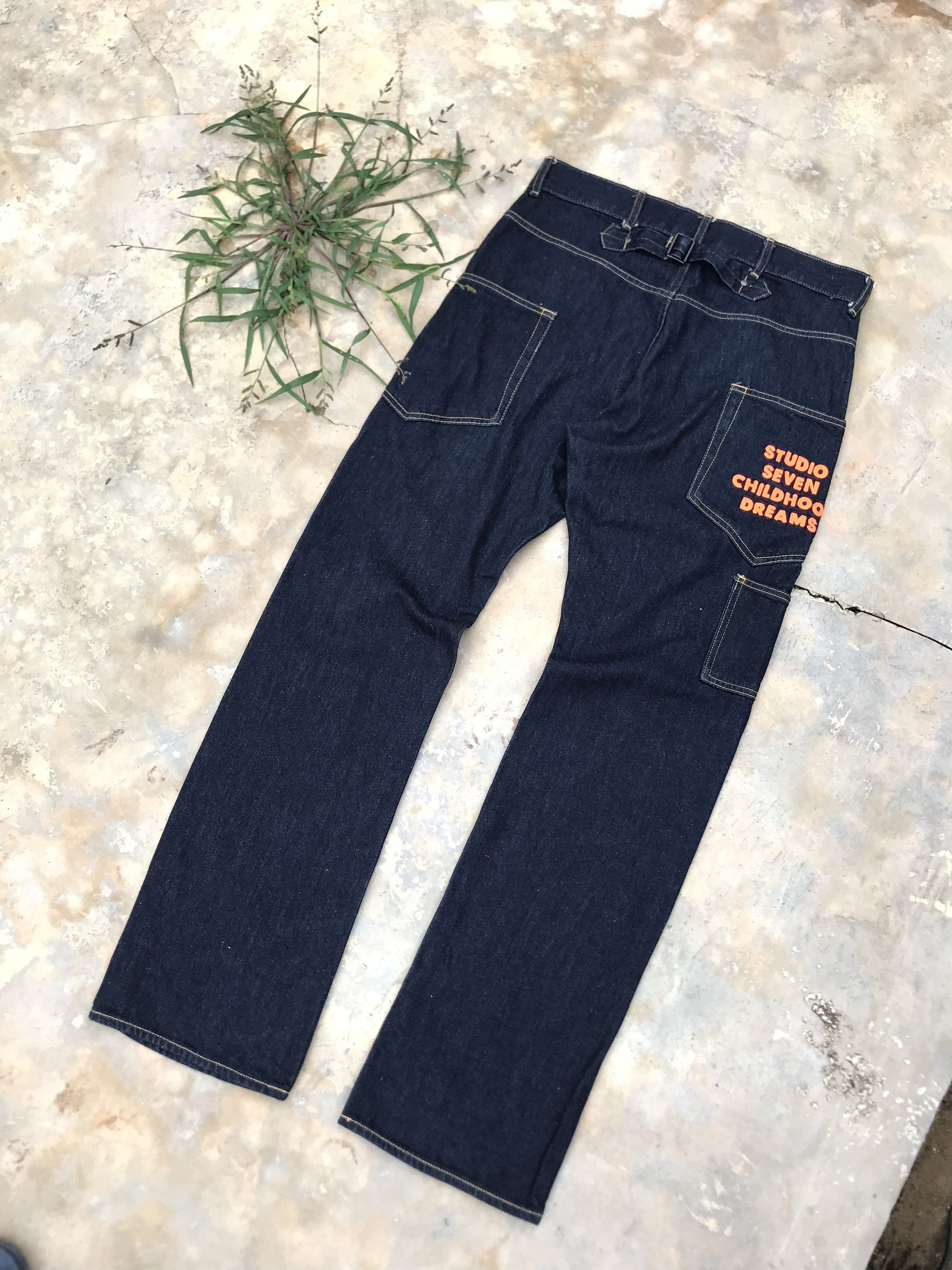 image of Studio Seven Childhood Dream Carpenter Denim Pant in Blue, Men's (Size 32)