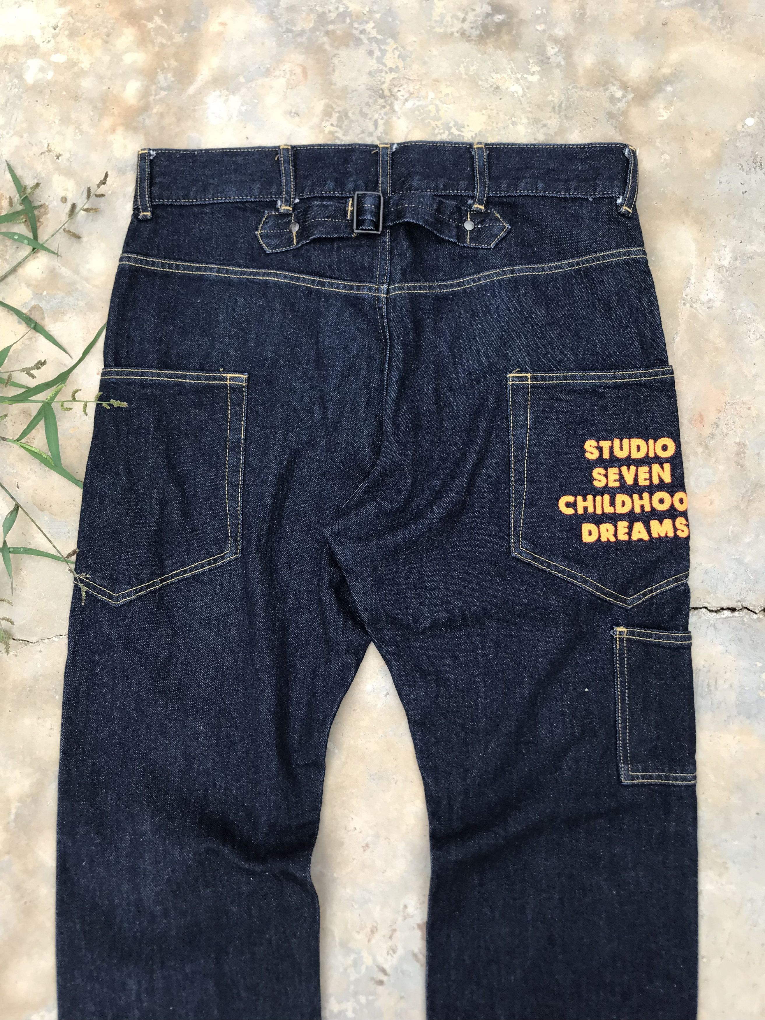Japanese Brand STUDIO SEVEN CHILDHOOD DREAM CARPENTER DENIM PANT Size US 32 / EU 48 - 4 Thumbnail
