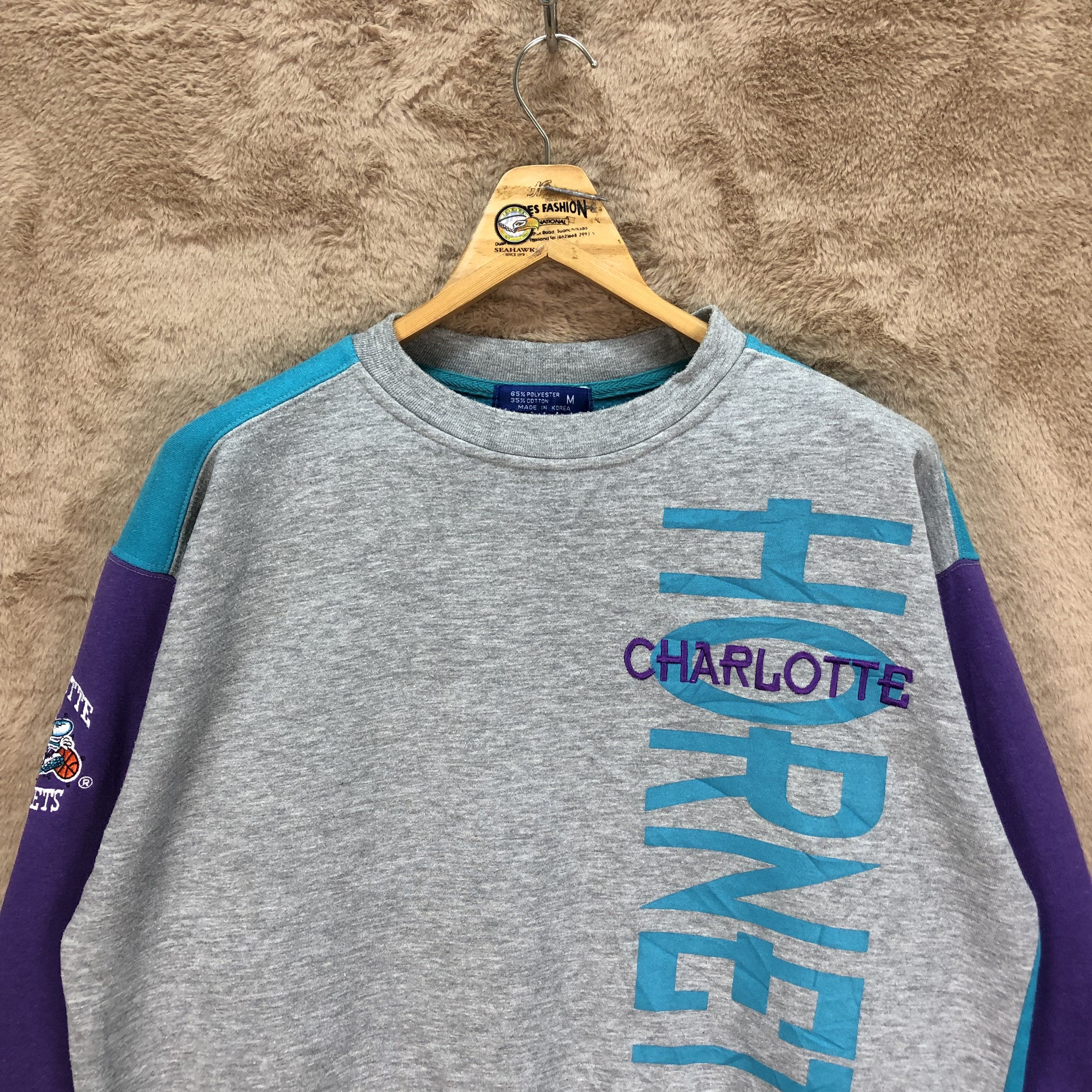NBA STARTER NBA CHARLOTTE HORNETS SWEATSHIRTS #5147-176 Size US M / EU 48-50 / 2 - 2 Thumbnail