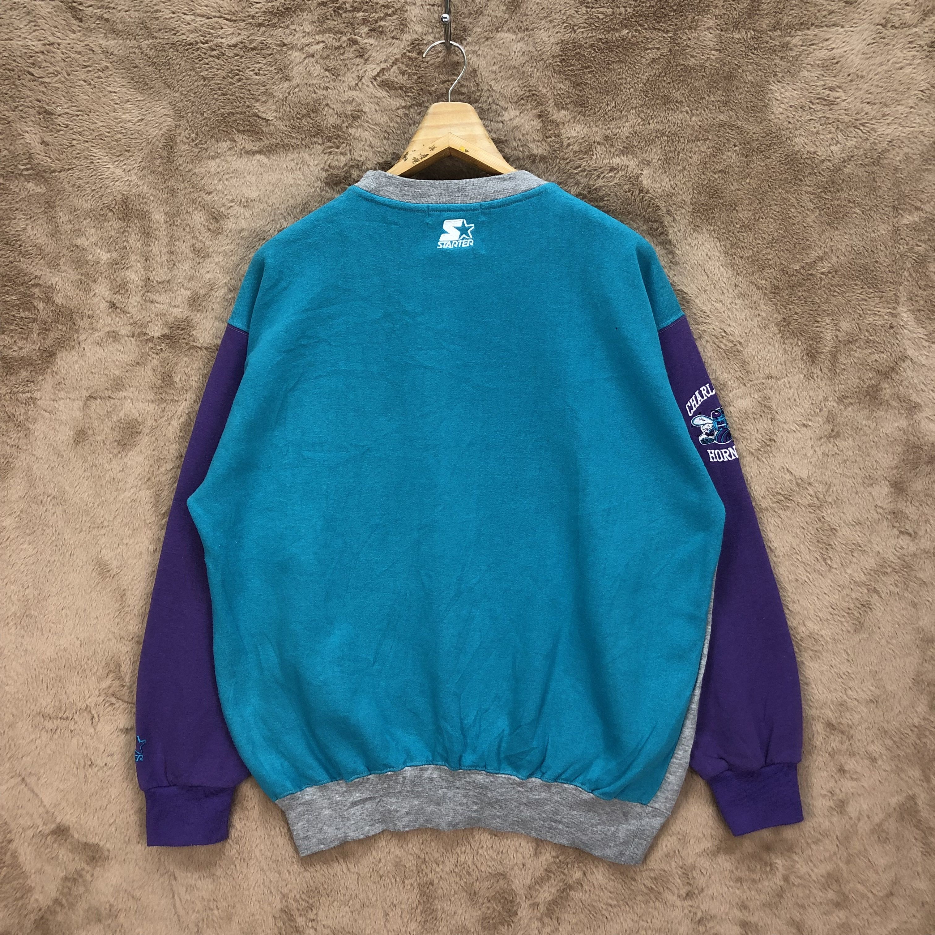 NBA STARTER NBA CHARLOTTE HORNETS SWEATSHIRTS #5147-176 Size US M / EU 48-50 / 2 - 12 Thumbnail