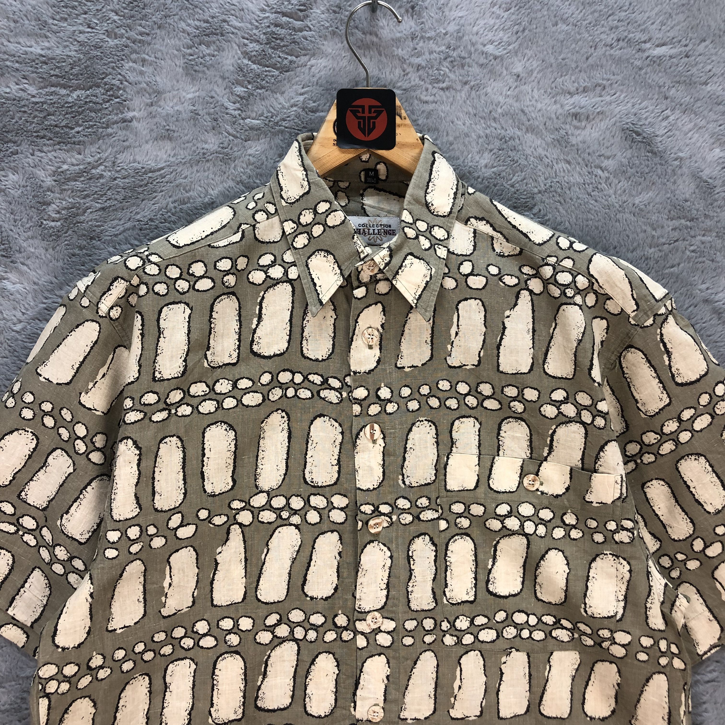Vintage Vintage Printed Button Ups Shirts #6334-63 Size US M / EU 48-50 / 2 - 2 Thumbnail