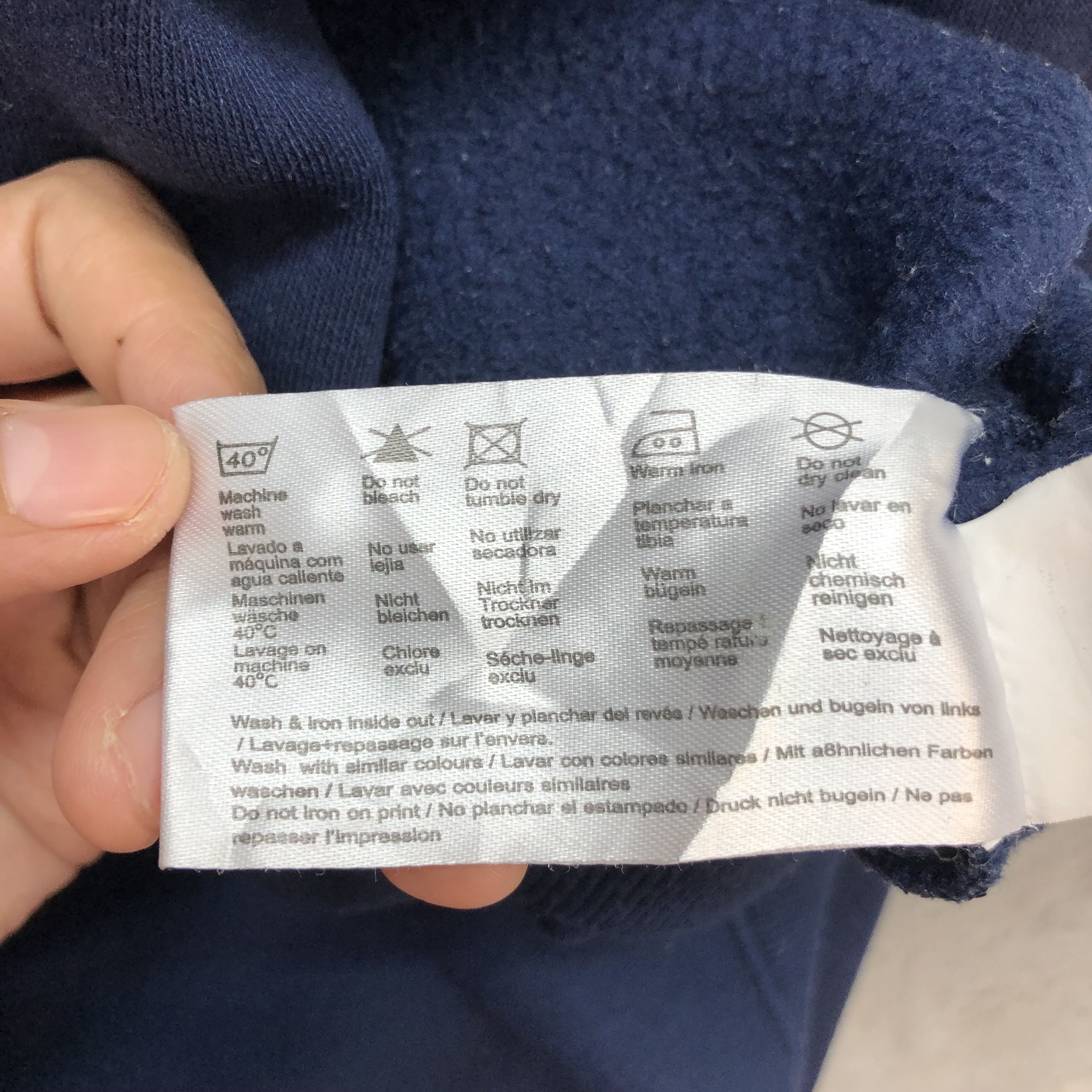 The North Face TNF Big Logo Pullover Navy Hoodies #6327-63 Size L / US 10 / IT 46 - 9 Thumbnail