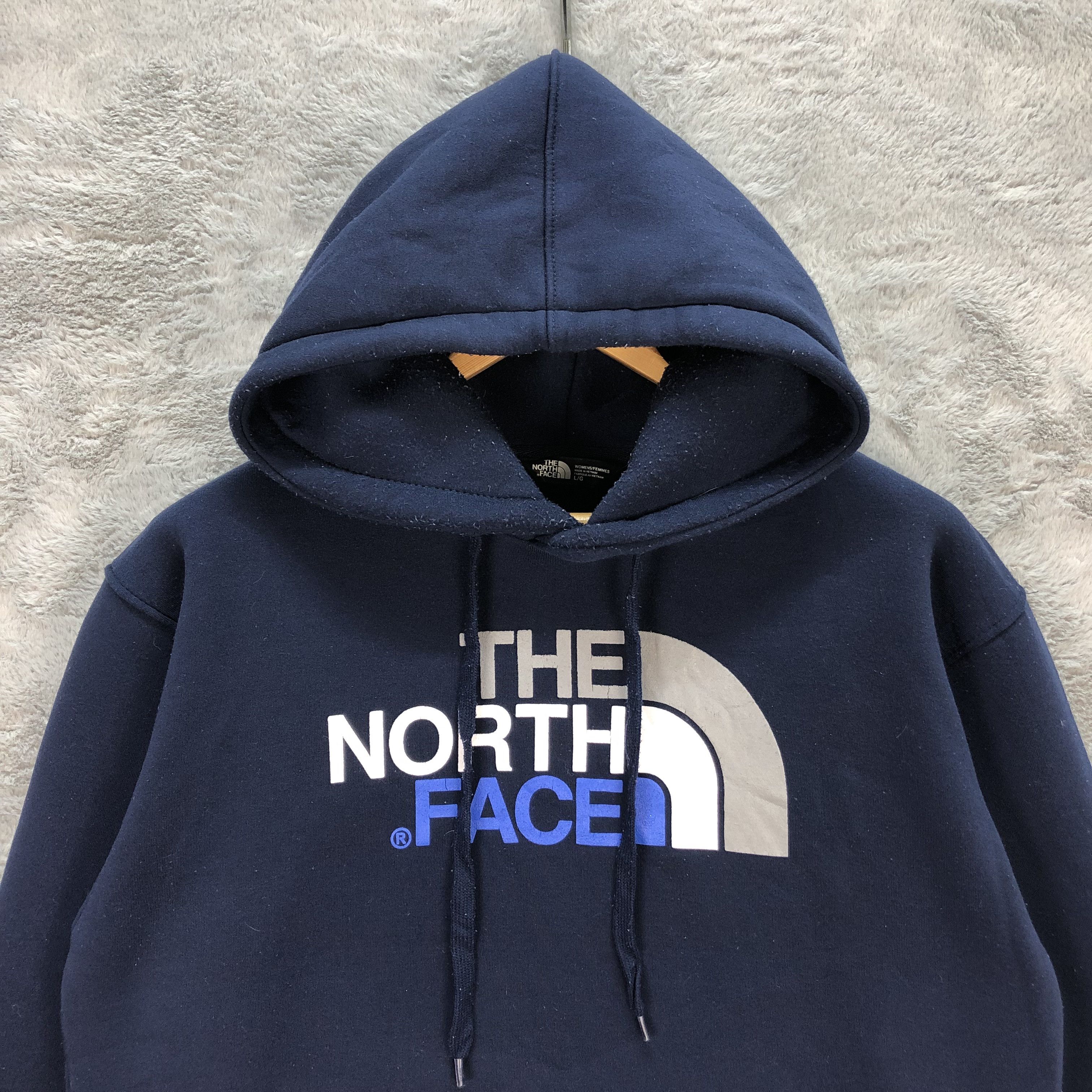 The North Face TNF Big Logo Pullover Navy Hoodies #6327-63 Size L / US 10 / IT 46 - 2 Thumbnail