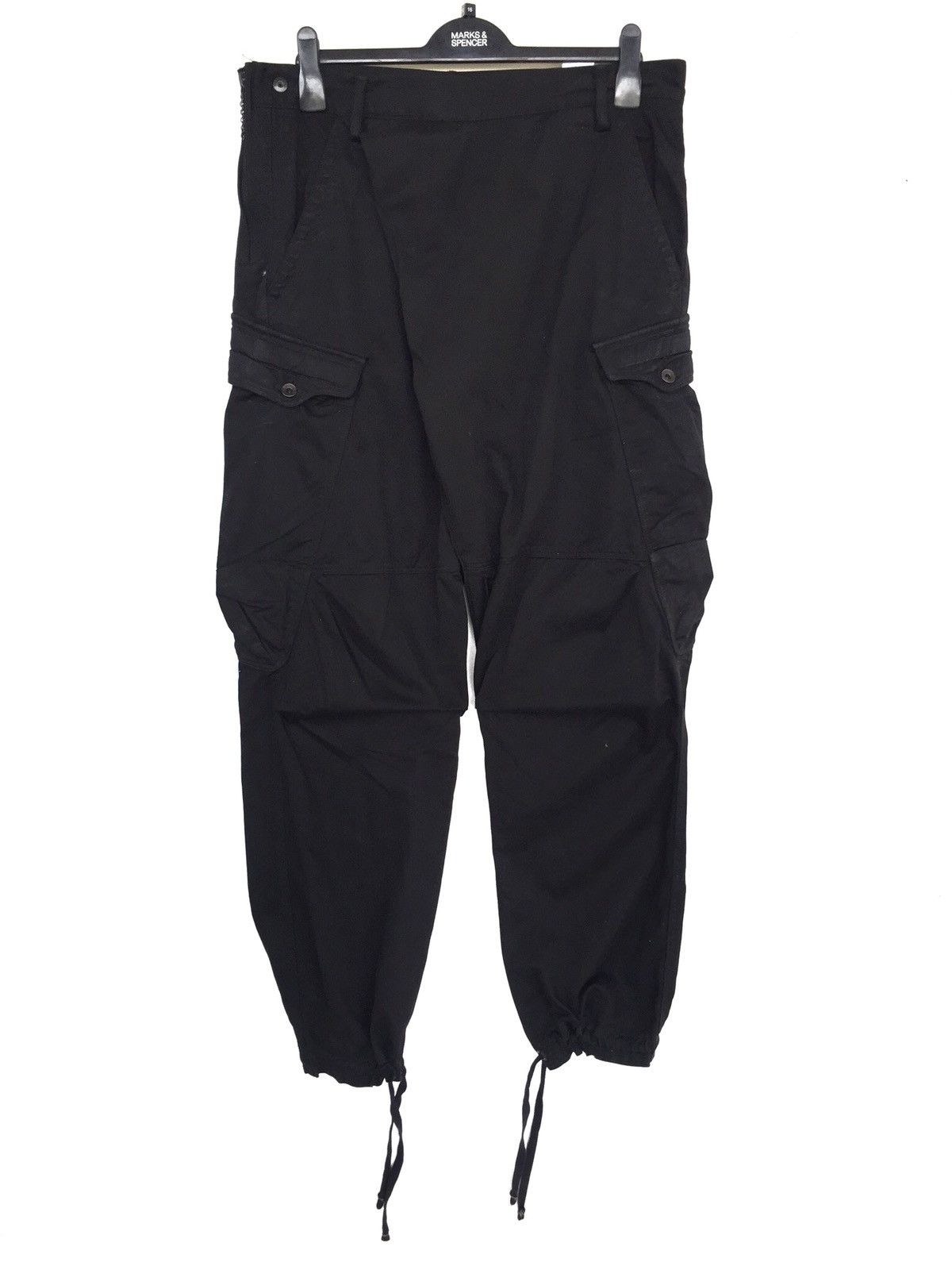 SIVA GRAIL🔥AW10/11 Drawstring Herringbone Cargo Pants Size US 36 / EU 52 - 1 Thumbnail