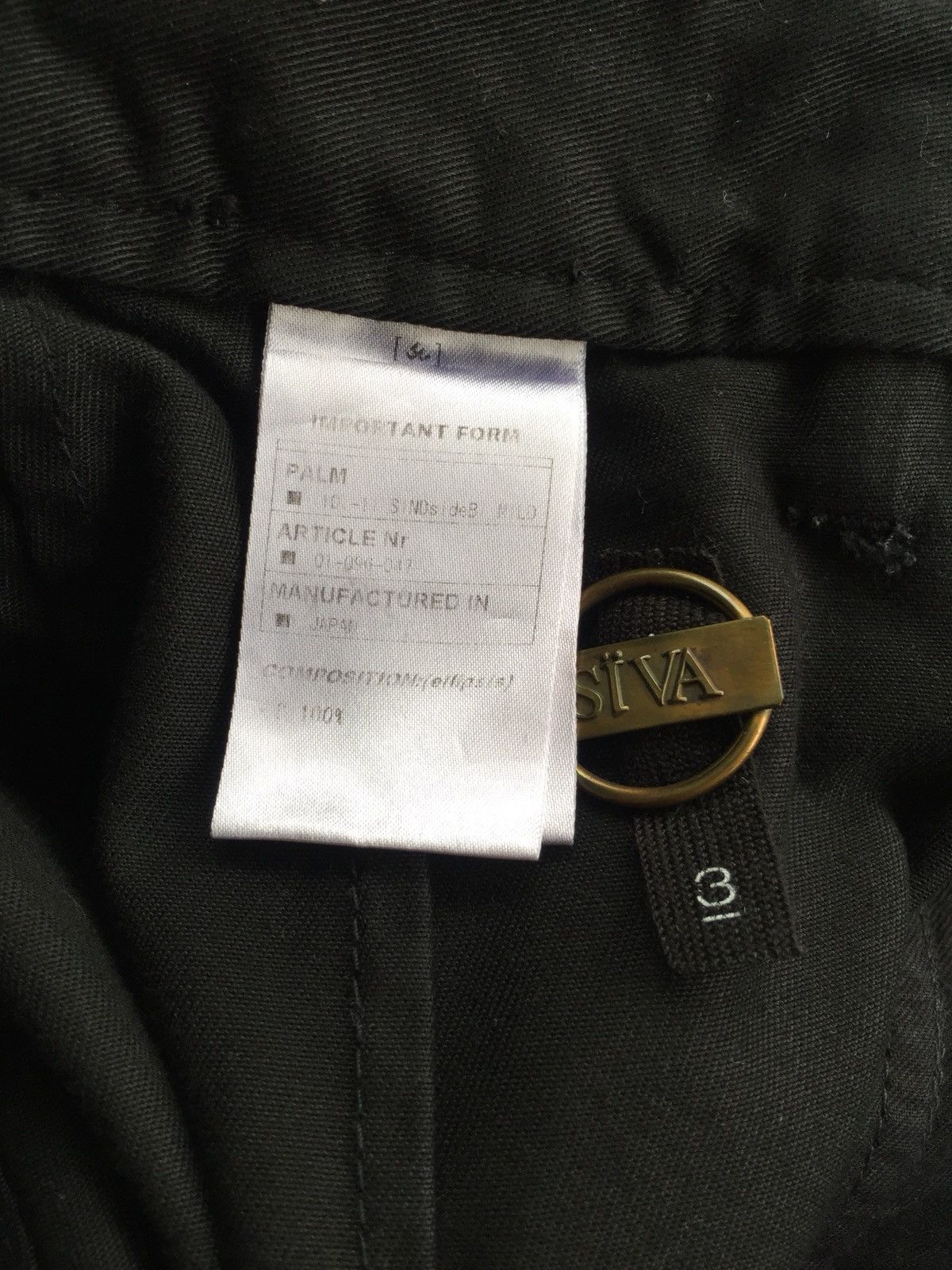 SIVA GRAIL🔥AW10/11 Drawstring Herringbone Cargo Pants Size US 36 / EU 52 - 12 Thumbnail