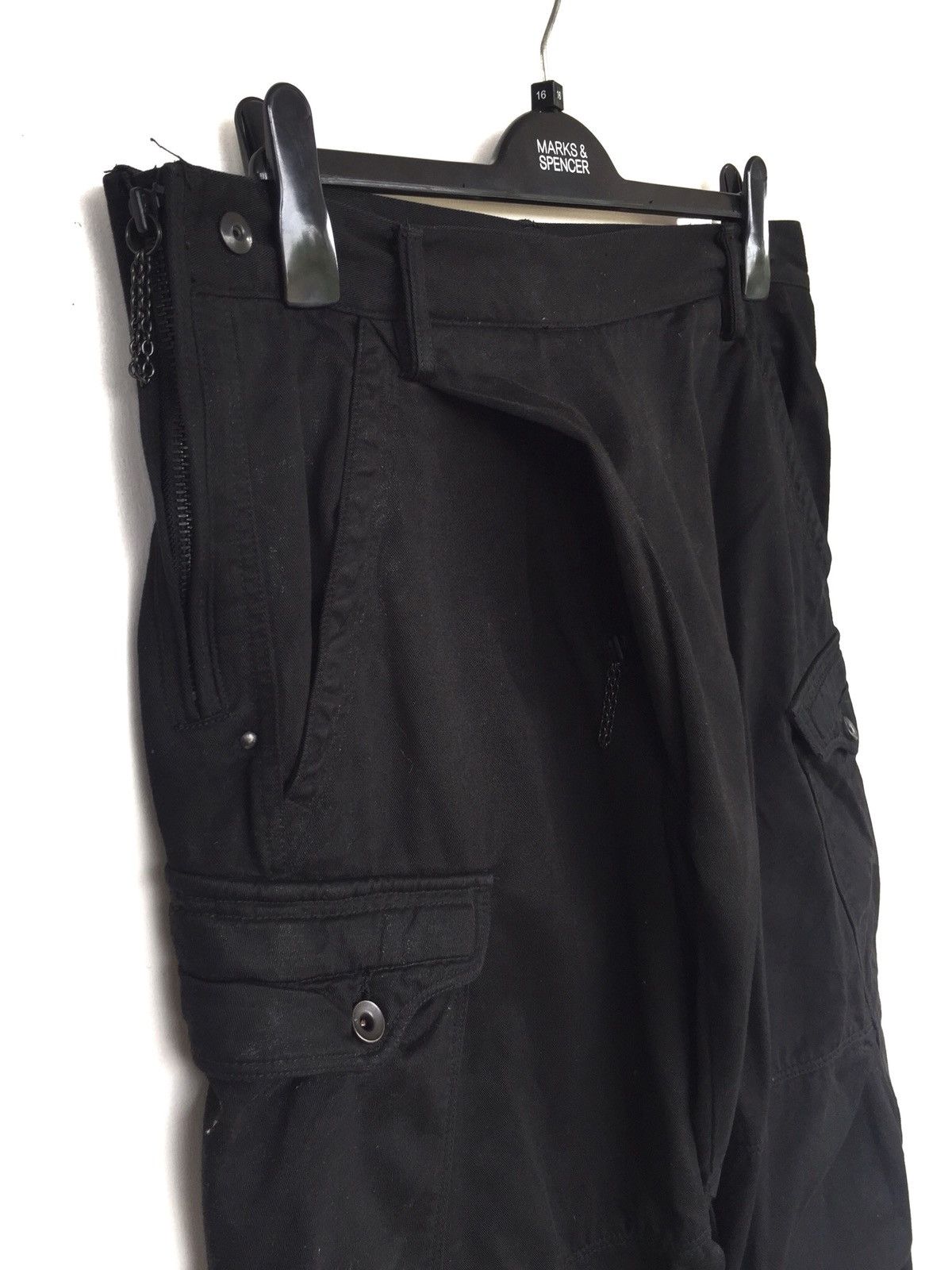 SIVA GRAIL🔥AW10/11 Drawstring Herringbone Cargo Pants Size US 36 / EU 52 - 7 Thumbnail