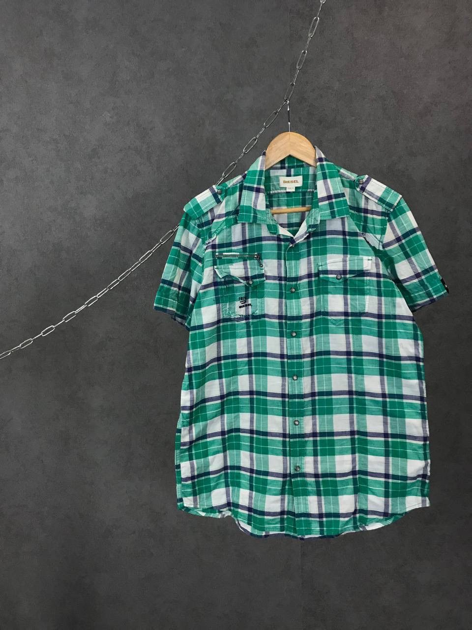 Diesel Diesel vintage short sleeve distressed shirt Size US L / EU 52-54 / 3 - 1 Thumbnail