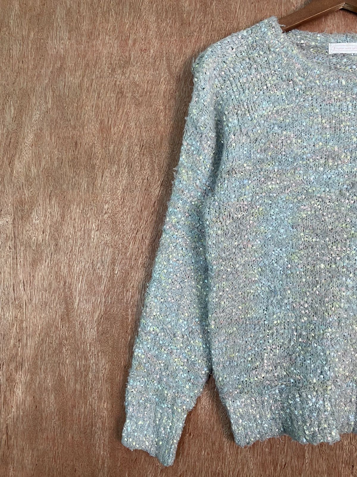 Homespun Knitwear × Japanese Brand DL Ehyphen World Gallery Shaggy Fur Mohair Knitwear #B641 Size US S / EU 44-46 / 1 - 3 Thumbnail