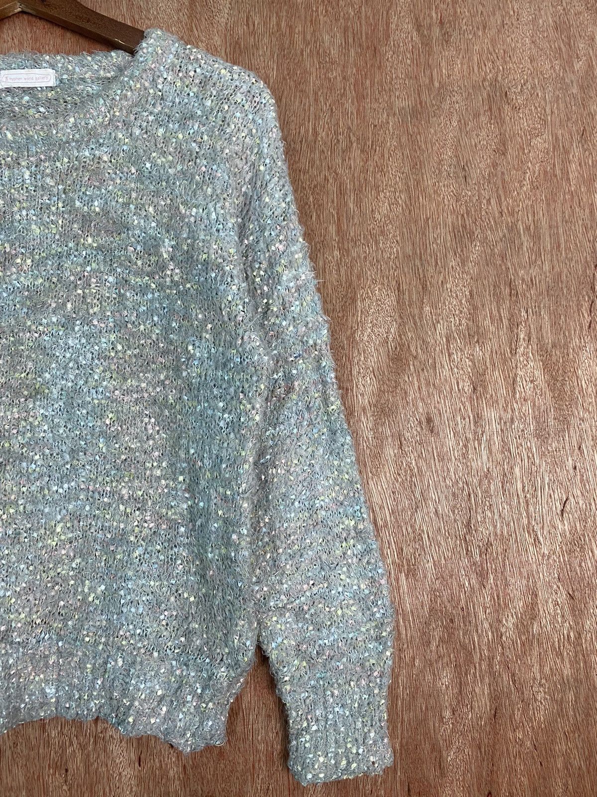 Homespun Knitwear × Japanese Brand DL Ehyphen World Gallery Shaggy Fur Mohair Knitwear #B641 Size US S / EU 44-46 / 1 - 4 Thumbnail