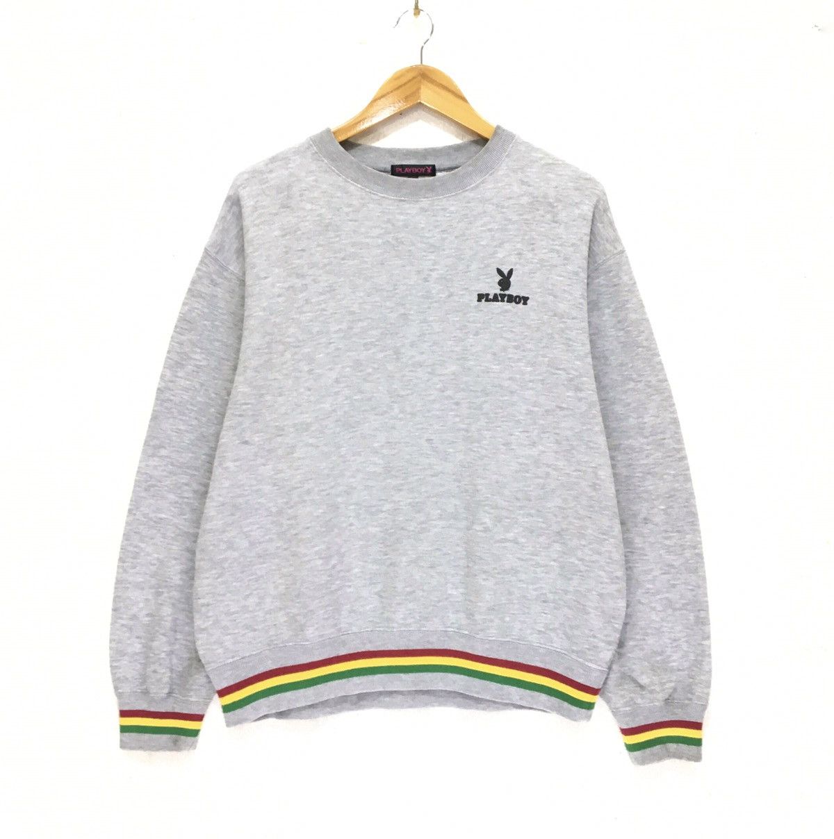Playboy Nice! PLAYBOY Crewneck Sweatshirt Embroidered Big Logo Size US M / EU 48-50 / 2 - 2 Thumbnail