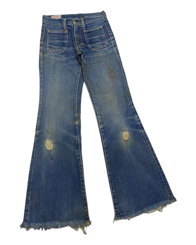 Cosmic Wonder 🔥COSMO28 FLARE JEANS DENIM BUSH PANTS Size 26" / US 2 / IT 38 - 6 Thumbnail