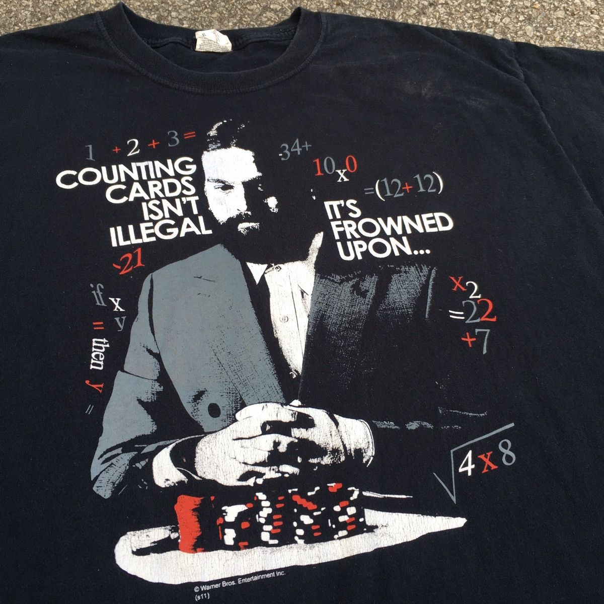 Vintage Thrashed Faded Vintage Y2K The Hangover Poker ERD GRUNGE TEE Size US XL / EU 56 / 4 - 2 Thumbnail