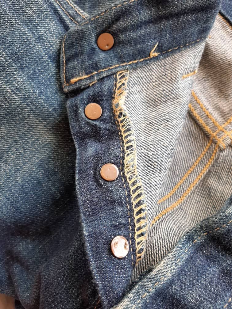 Lee Vintage Lee 101 Union Made Sanforized WW2 1940s Reproduction Size US 33 - 7 Thumbnail